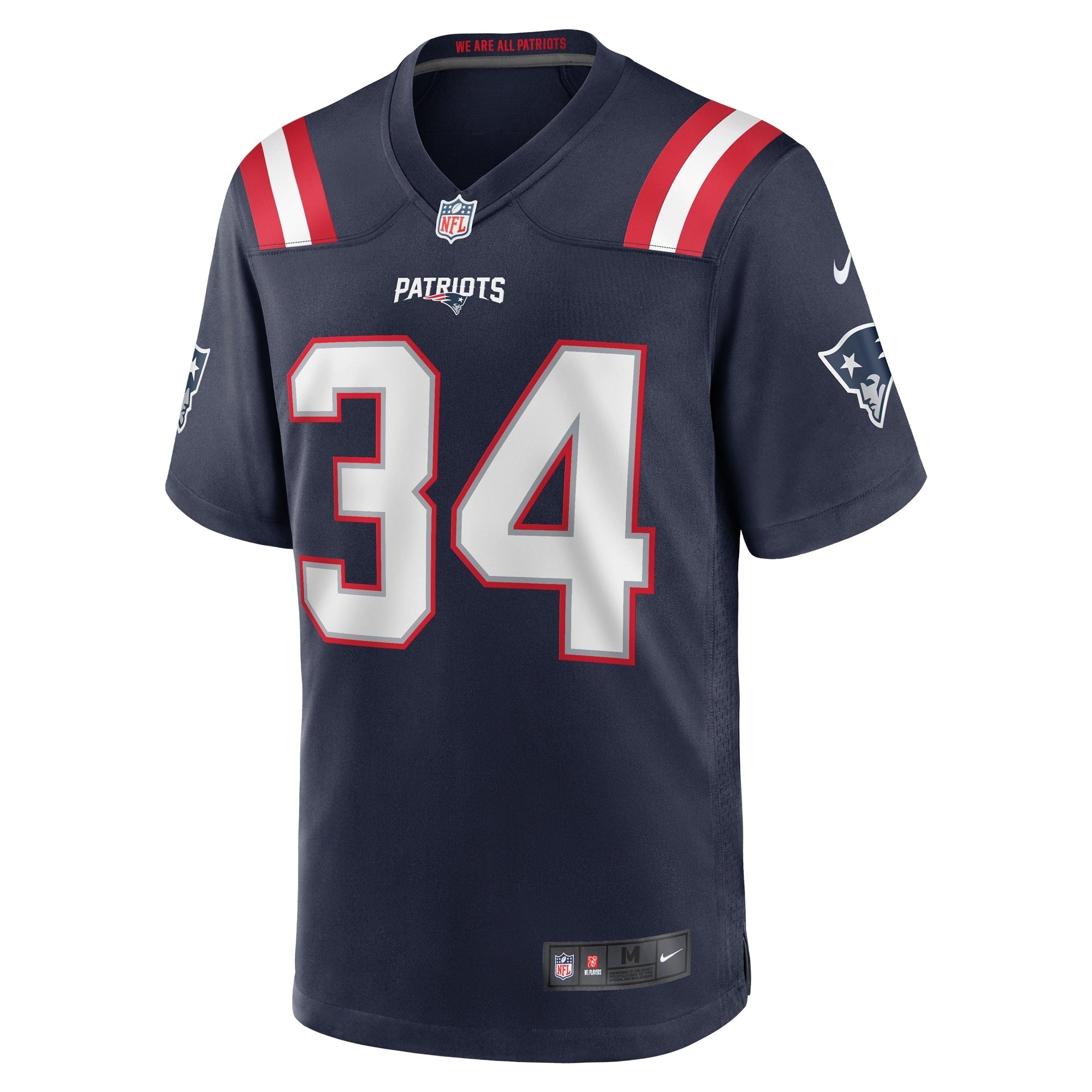 Men's Nike Quandre Mosely Navy New England Patriots Home Game Player Jersey - vstockx