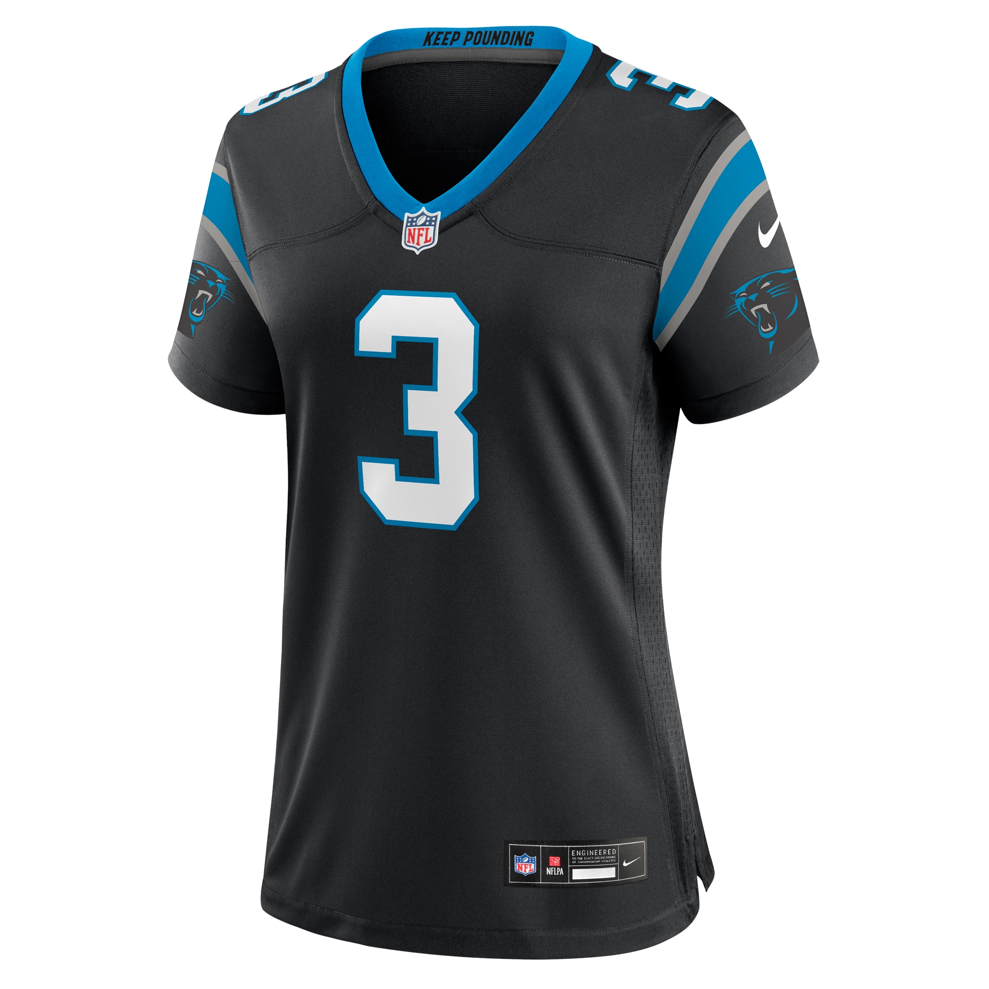 Raheem Blackshear Carolina Panthers Nike Women's Team Game Jersey - Black - vstockx