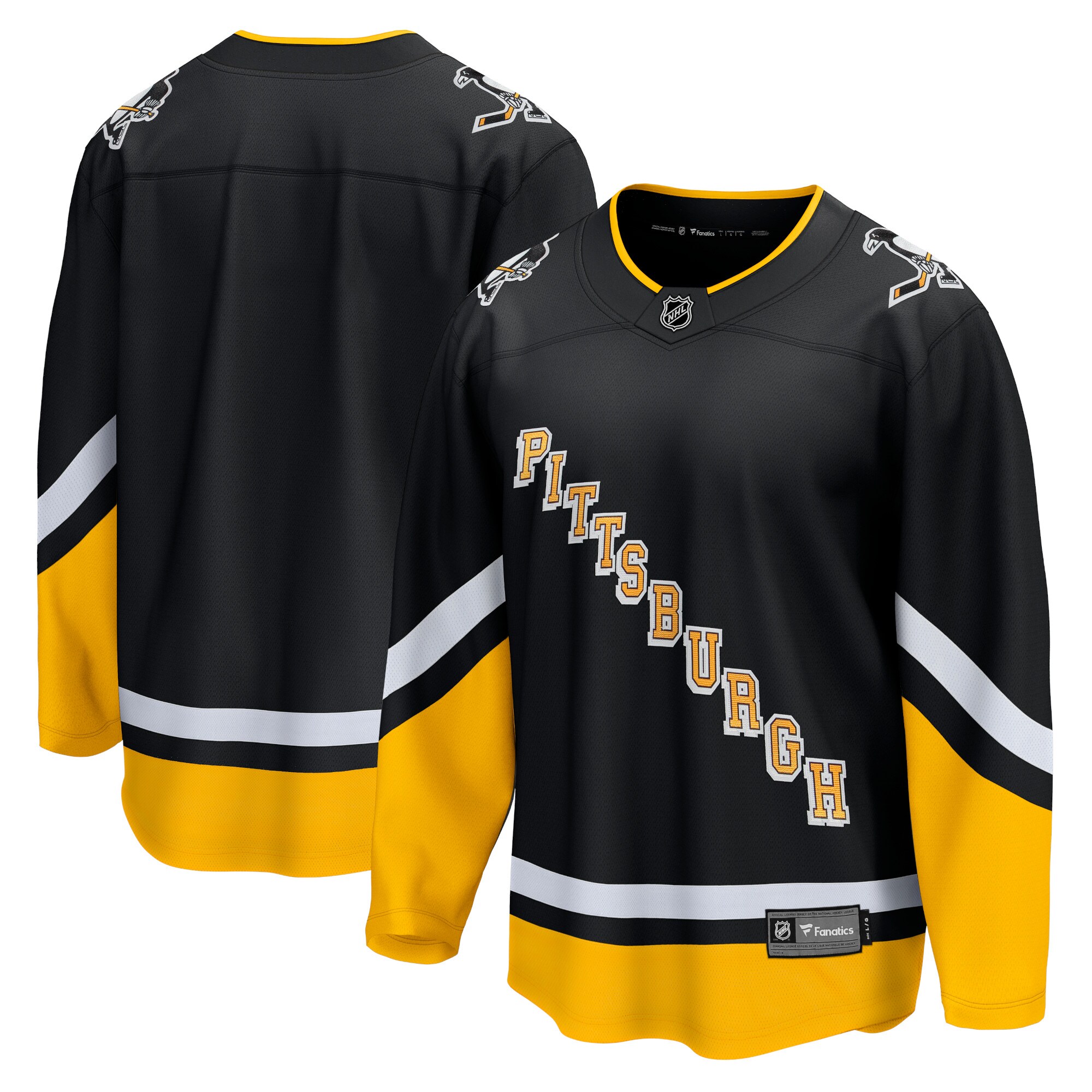 Pittsburgh Penguins Fanatics Branded 2021/22 Alternate Premier Breakaway Jersey - Black - vstockx