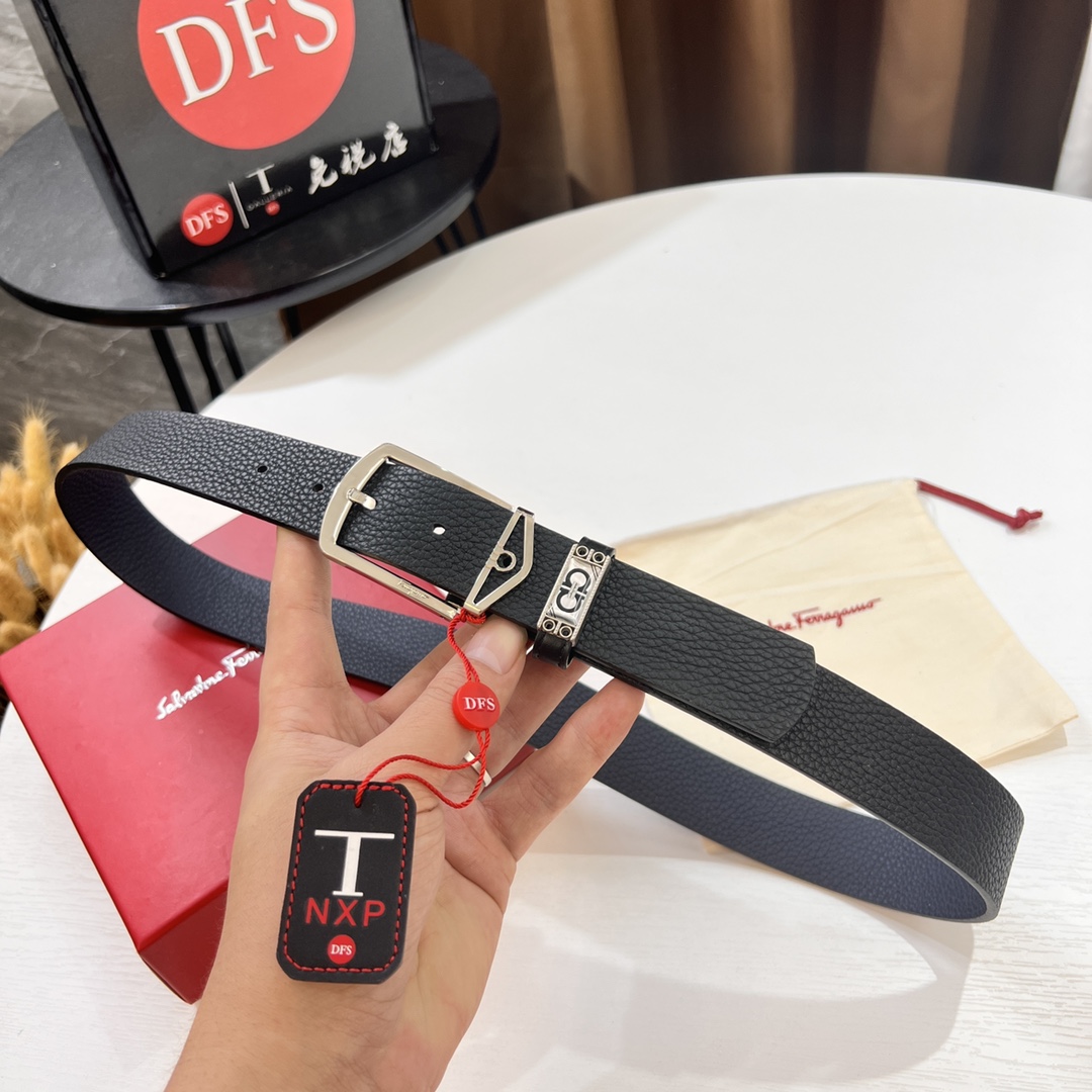 Streetwear Belt Ferragamo 319656 size:3.5cm - vstockx