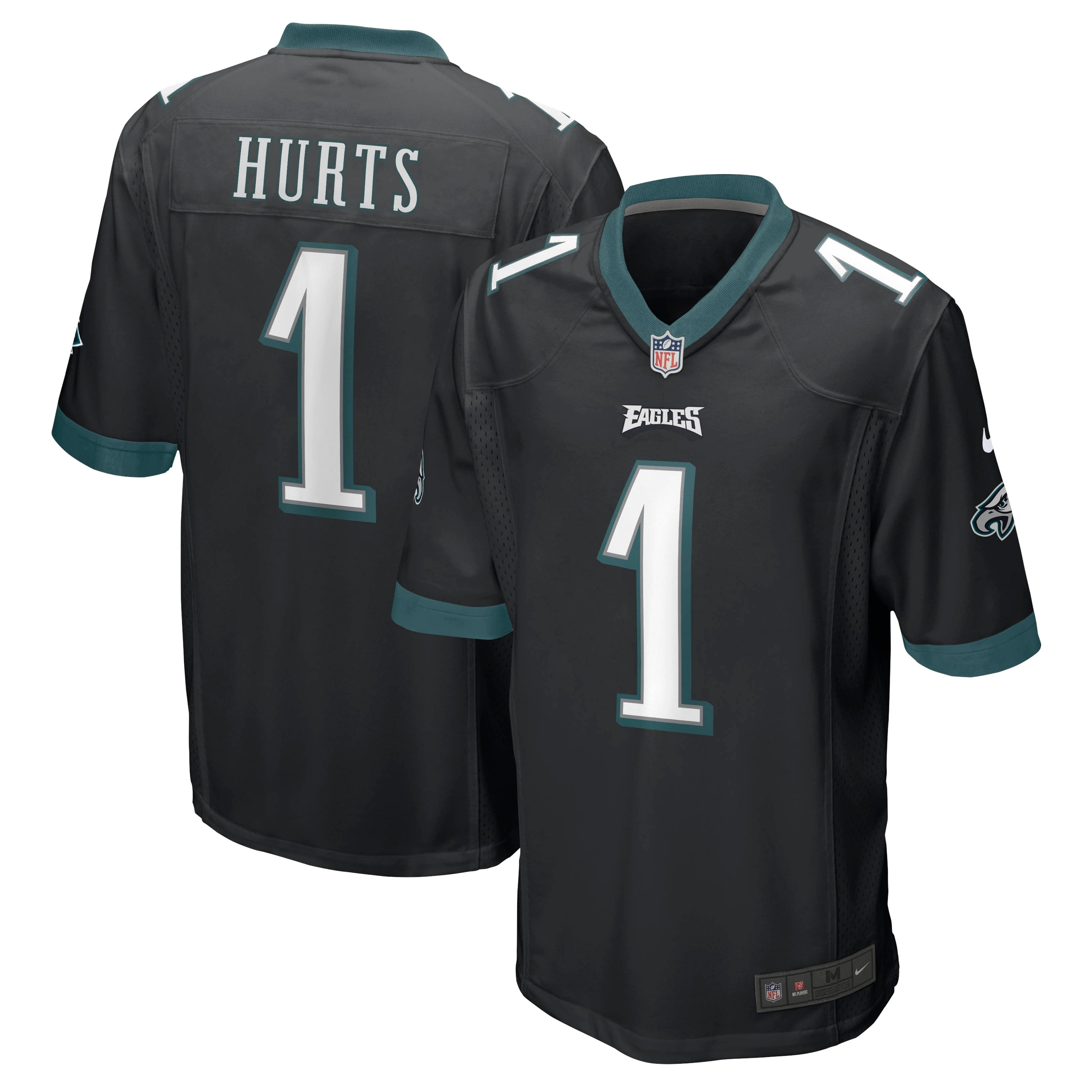 Men's Nike Jalen Hurts Black Philadelphia Eagles Game Jersey - vstockx