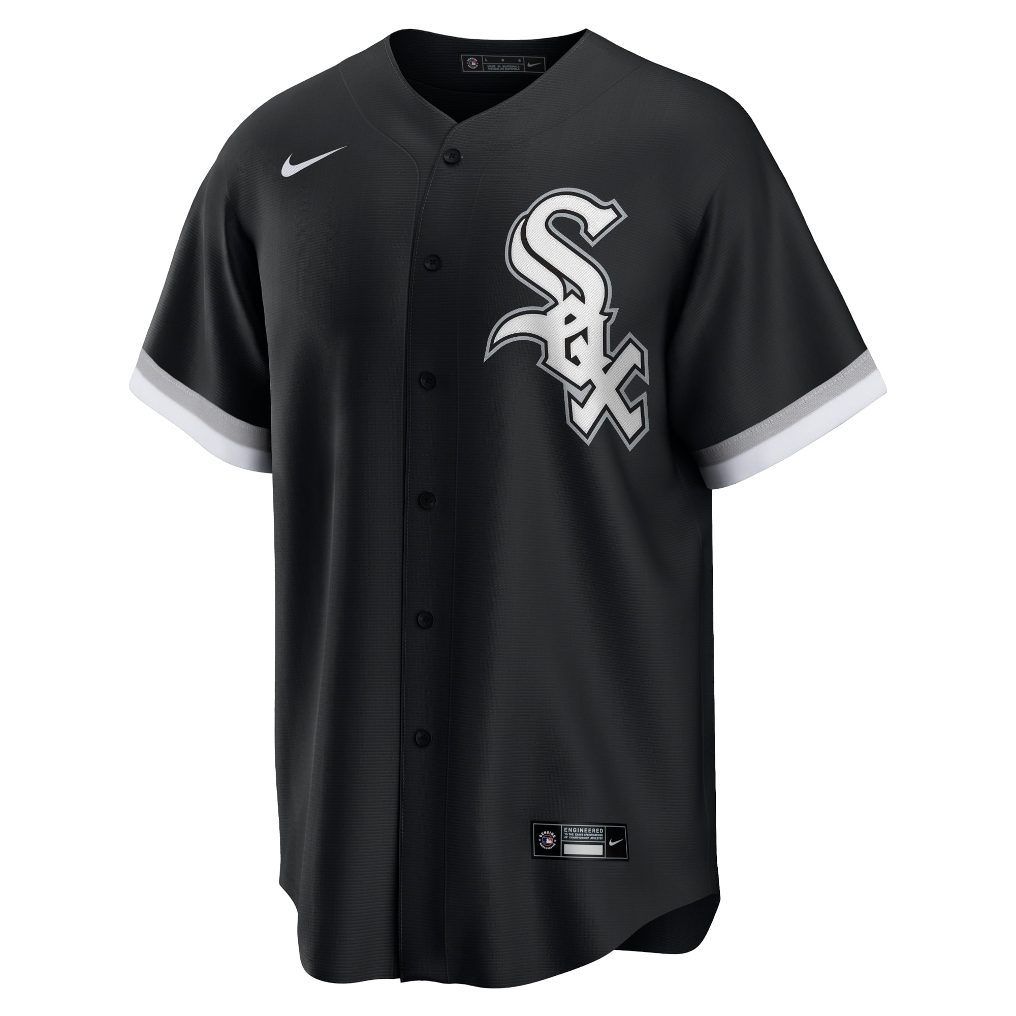 Men's Nike Eloy Jimenez Black Chicago White Sox Alternate Replica Player Name Jersey - vstockx