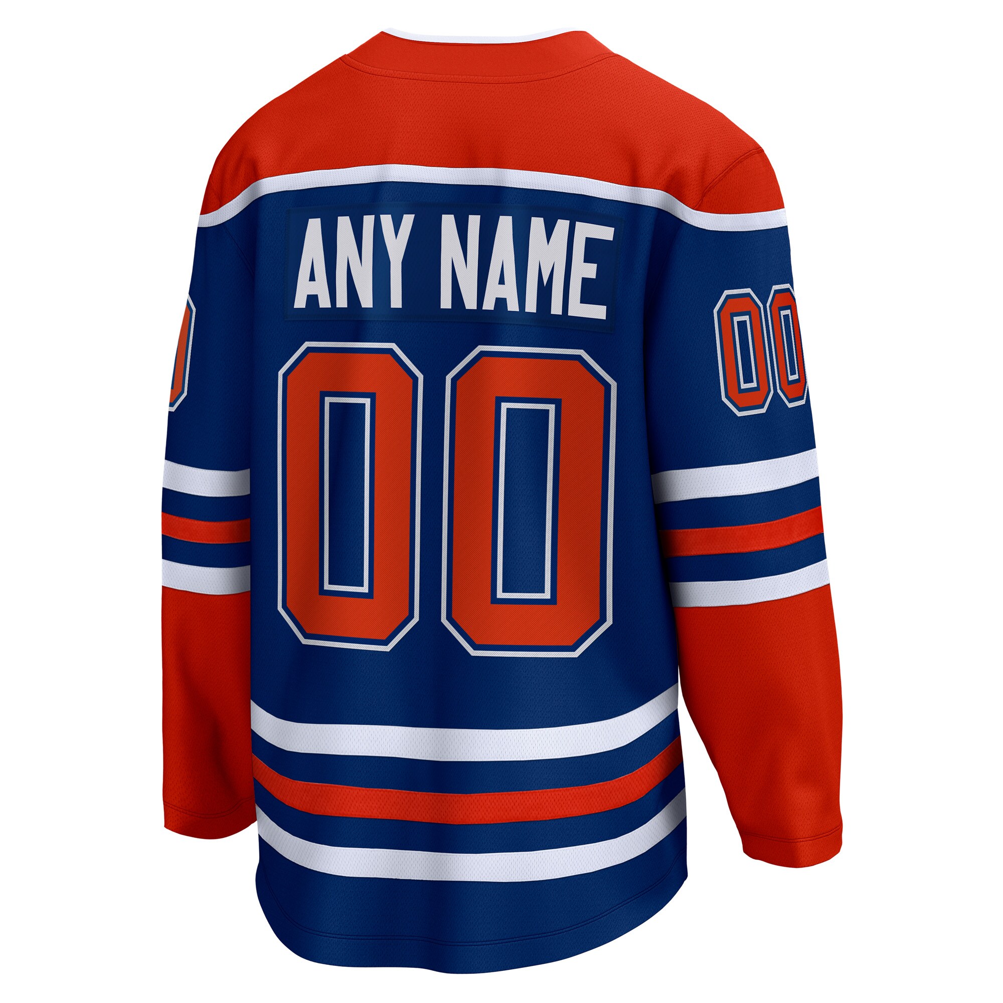 Edmonton Oilers Fanatics Branded Home Breakaway Custom Jersey - Royal - vstockx