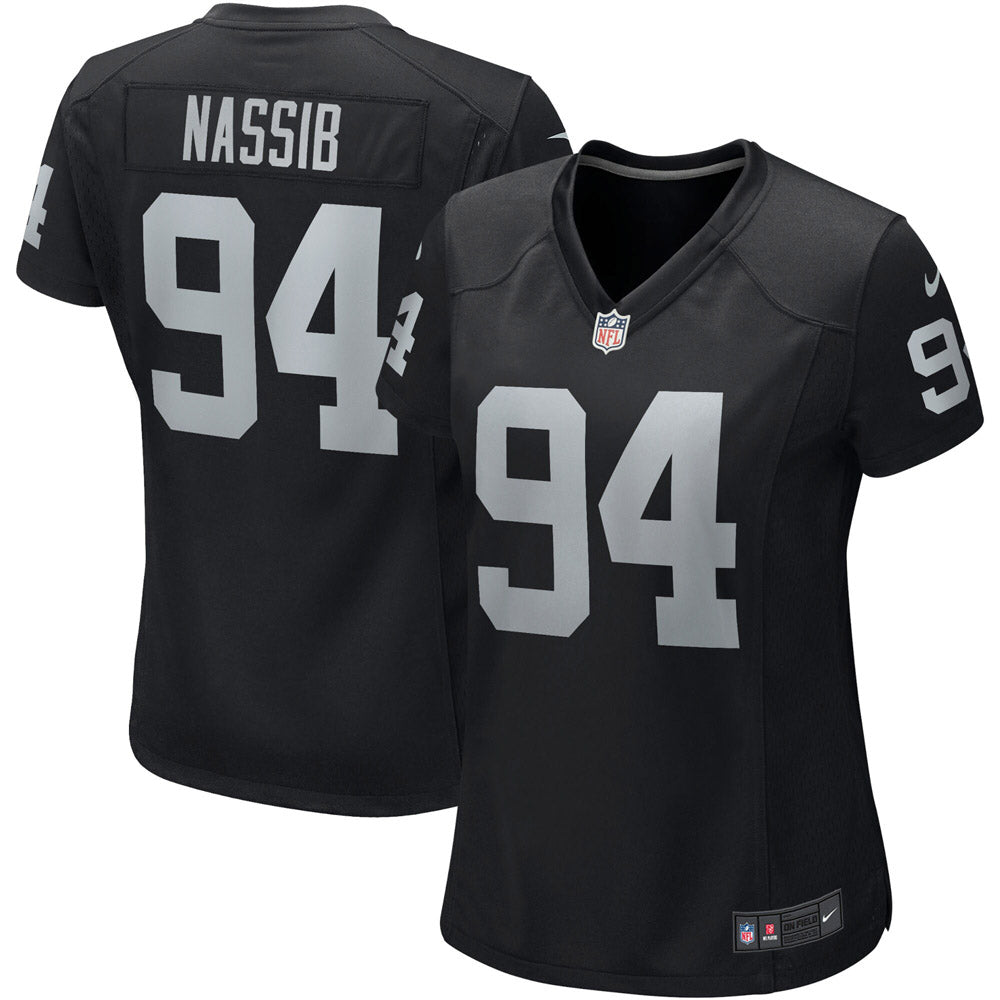 Women's Las Vegas Raiders Carl Nassib Player Game Jersey Black - vstockx