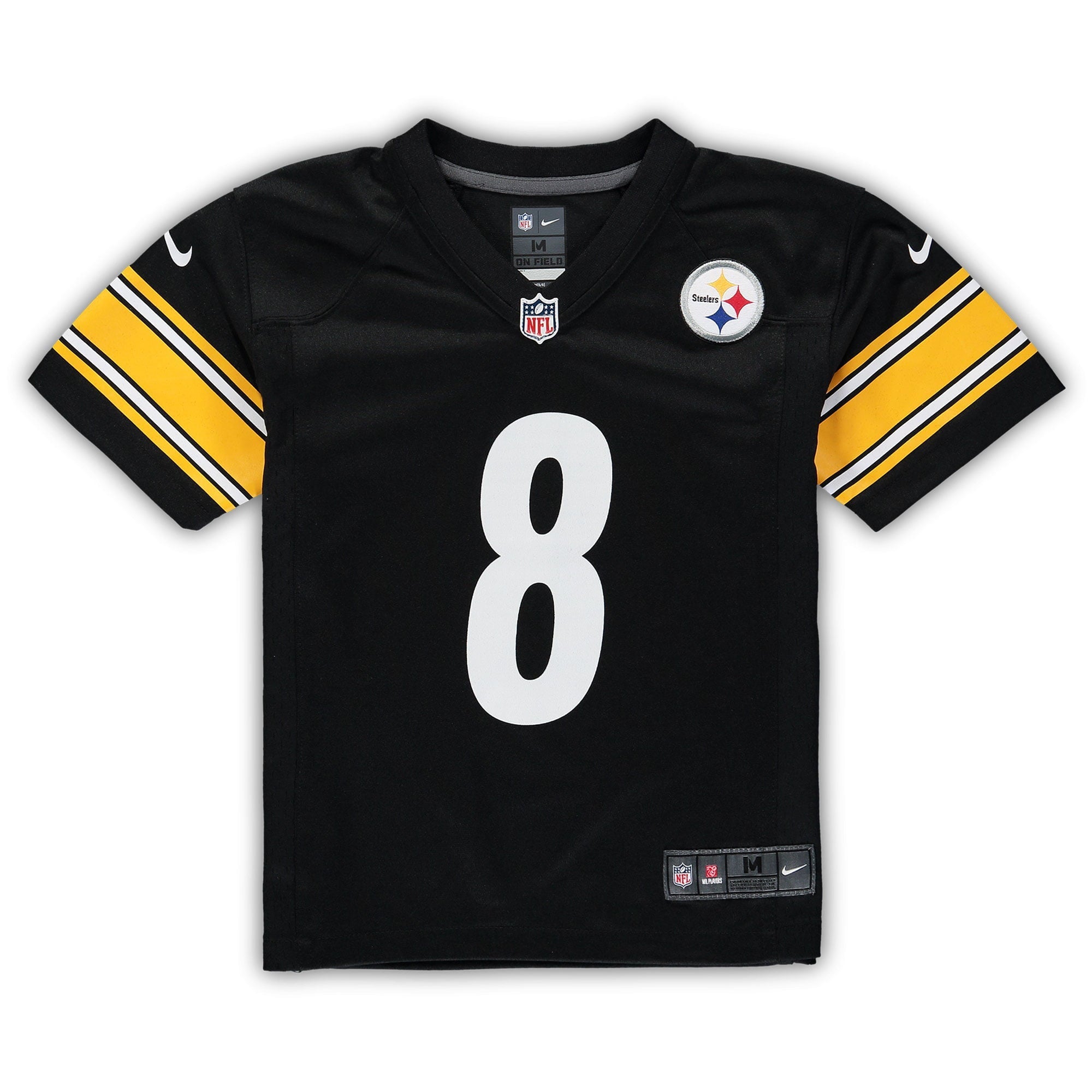 Preschool Nike Kenny Pickett Black Pittsburgh Steelers Game Jersey - vstockx