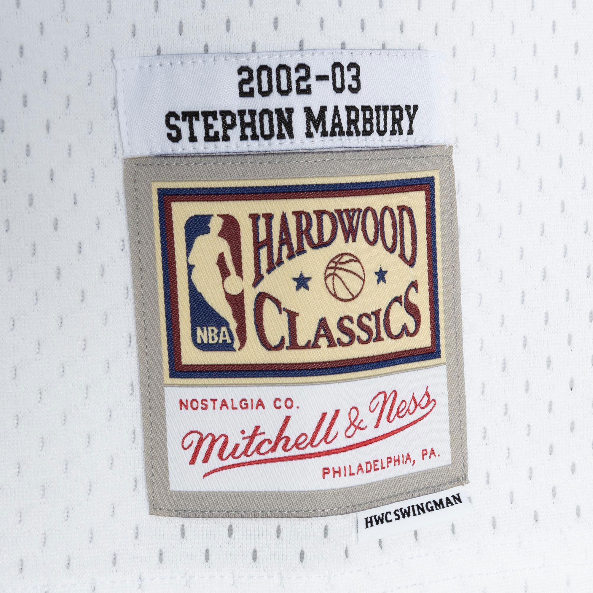Stephon Marbury Phoenix Suns Mitchell & Ness 2001/02 Hardwood Classics Swingman Jersey - White - vstockx