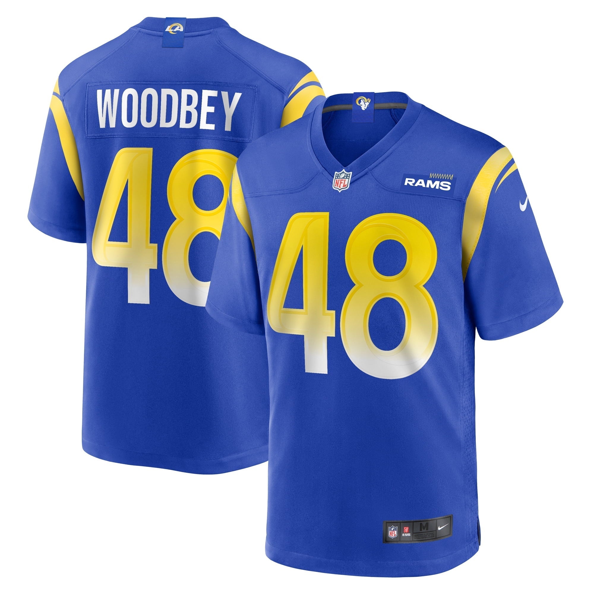 Men's Nike Jaiden Woodbey Royal Los Angeles Rams Home Game Jersey - vstockx