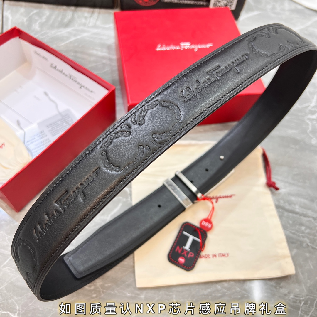 Streetwear Belt Ferragamo 320063 size:3.5cm - vstockx