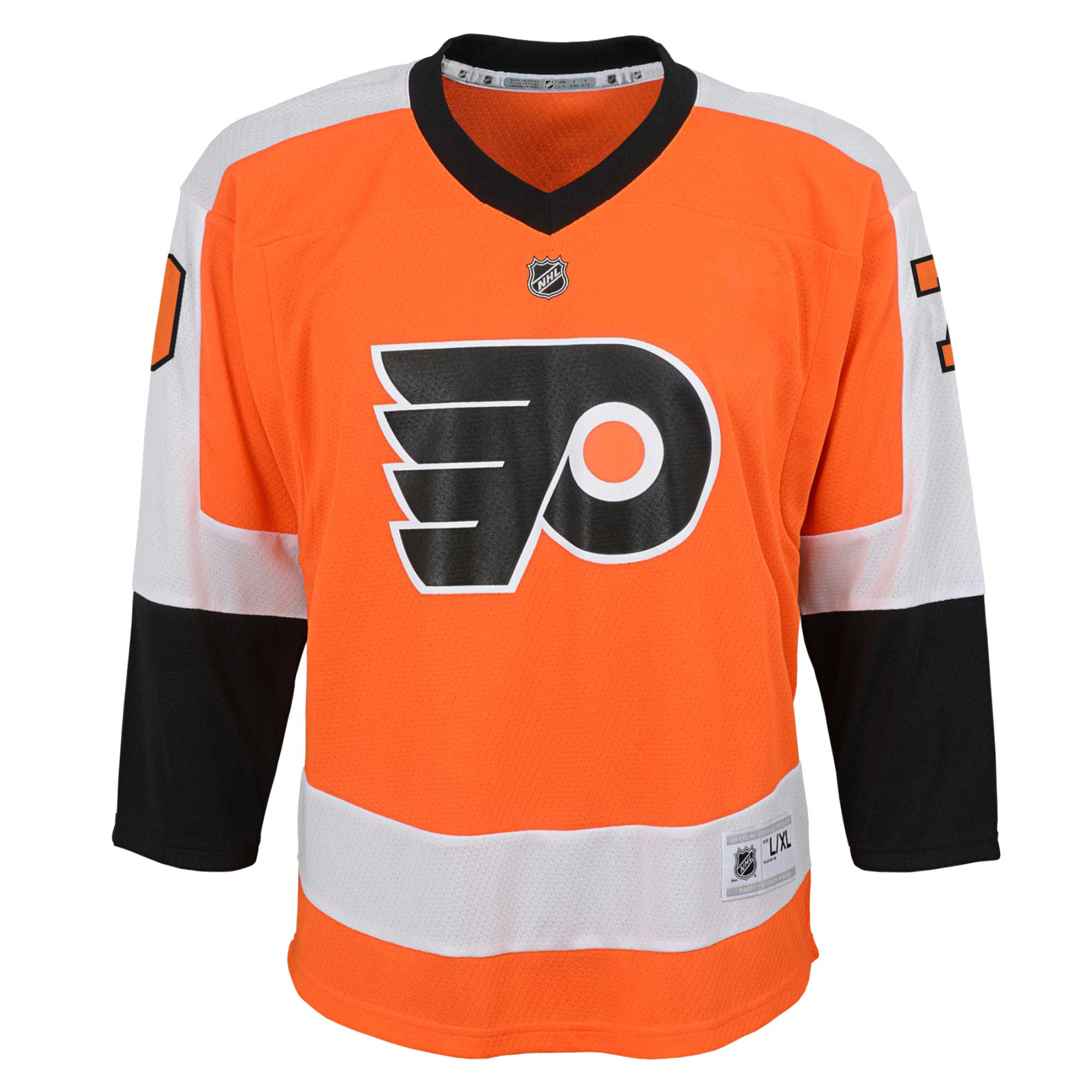 Carter Hart Philadelphia Flyers Youth Home Replica Player Jersey - Orange - vstockx