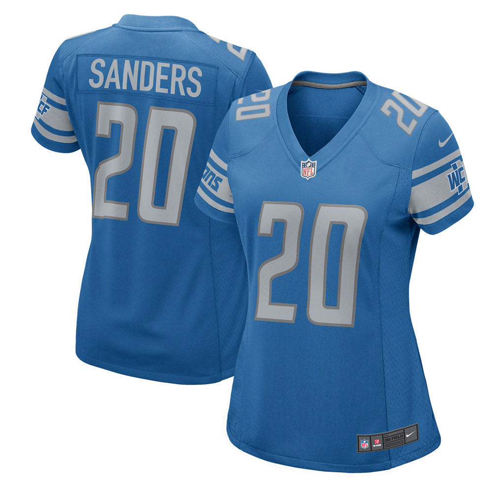 Women's Detroit Lions Barry Sanders 2017 Retired Player Game Jersey Blue - vstockx
