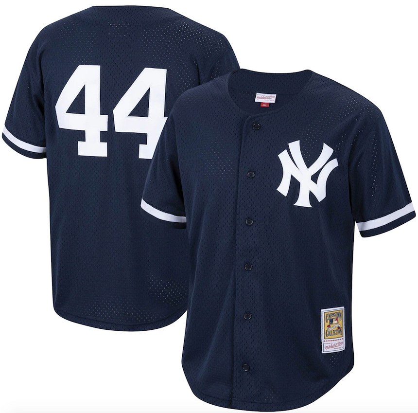 Men's Mitchell & Ness Authentic Replica Reggie Jackson New York Yankees 1997 Mesh Batting Practice Jersey - vstockx