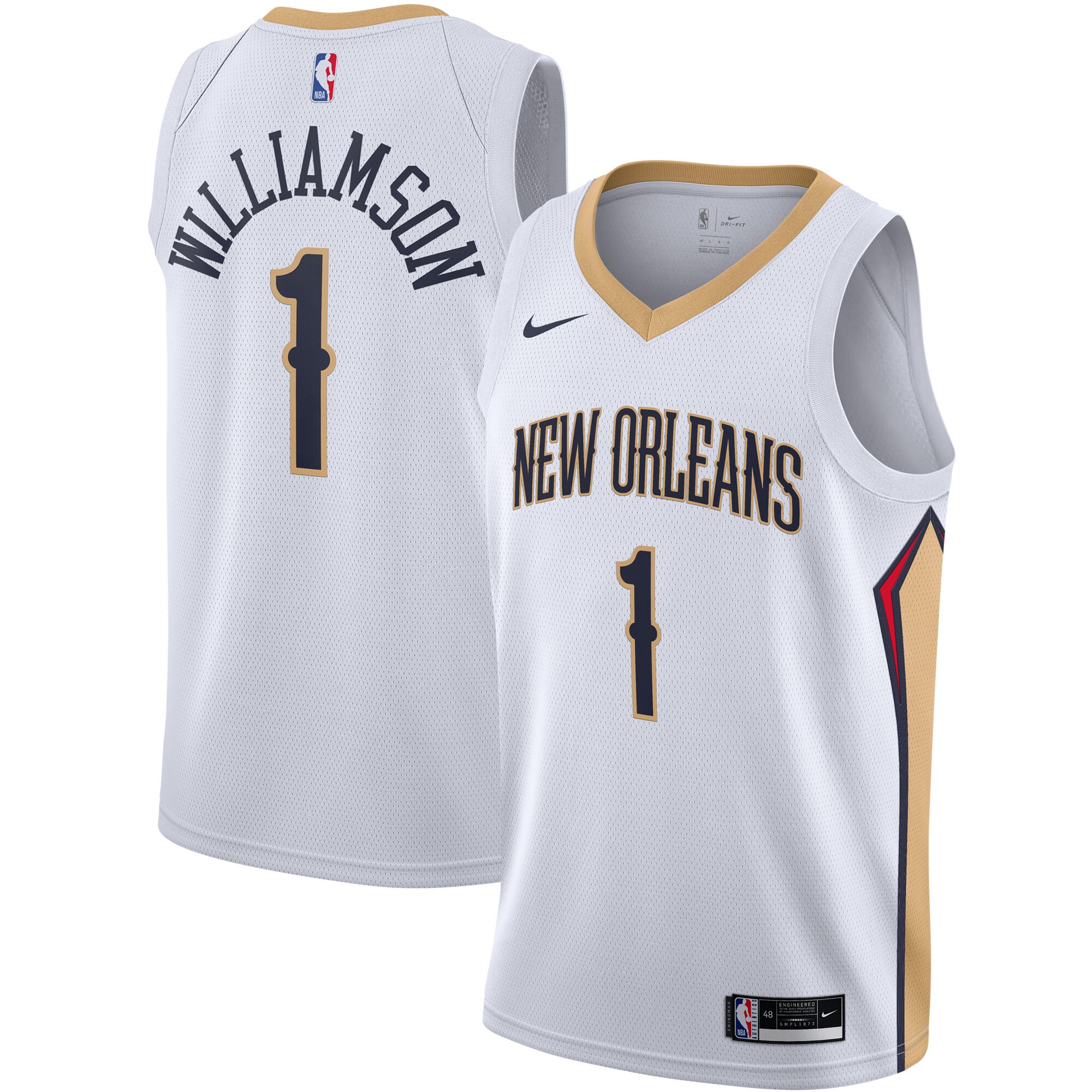 Zion Williamson New Orleans Pelicans Nike Swingman Jersey - White - Association Edition - vstockx