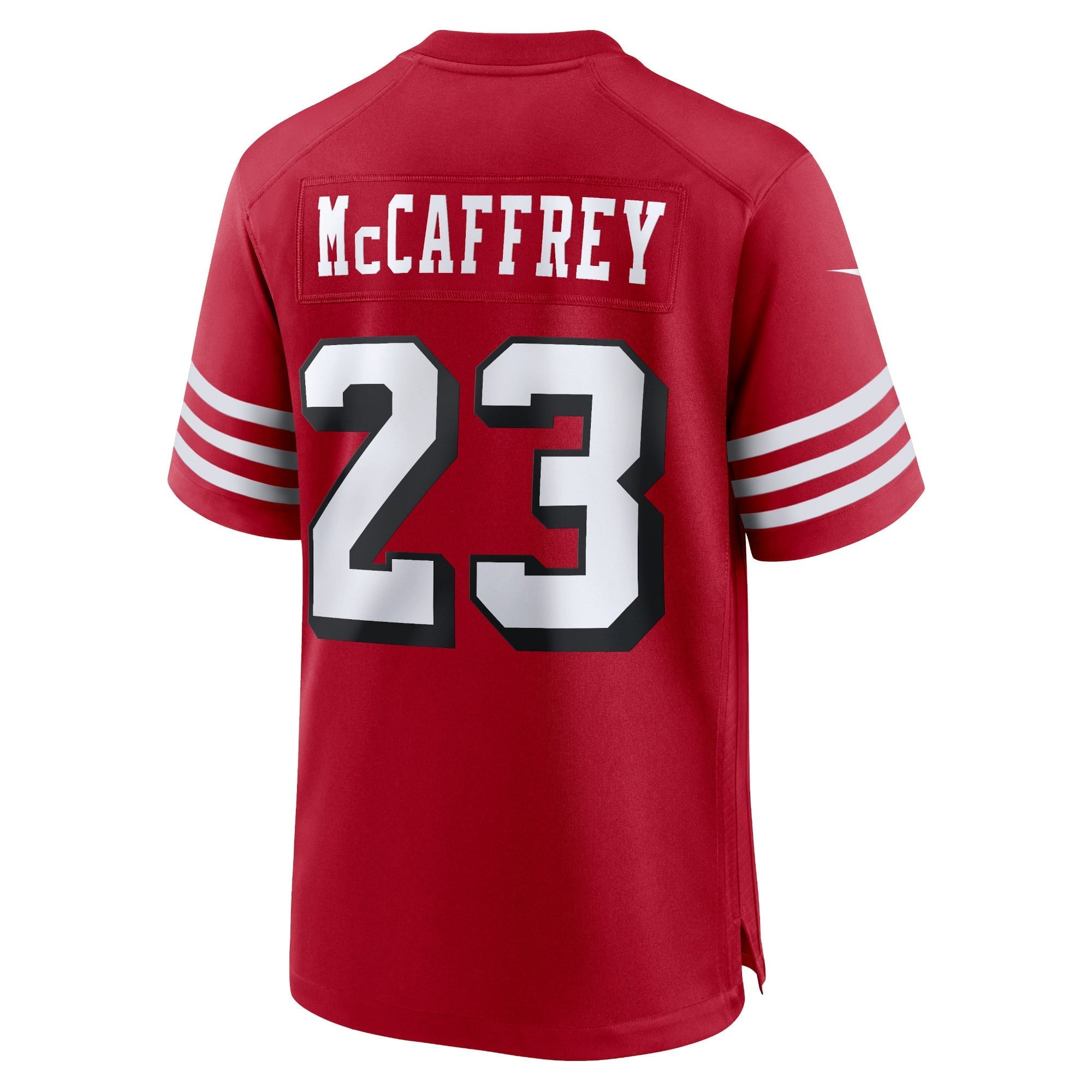 Men's Nike Christian McCaffrey Scarlet San Francisco 49ers Alternate Game Player Jersey - vstockx