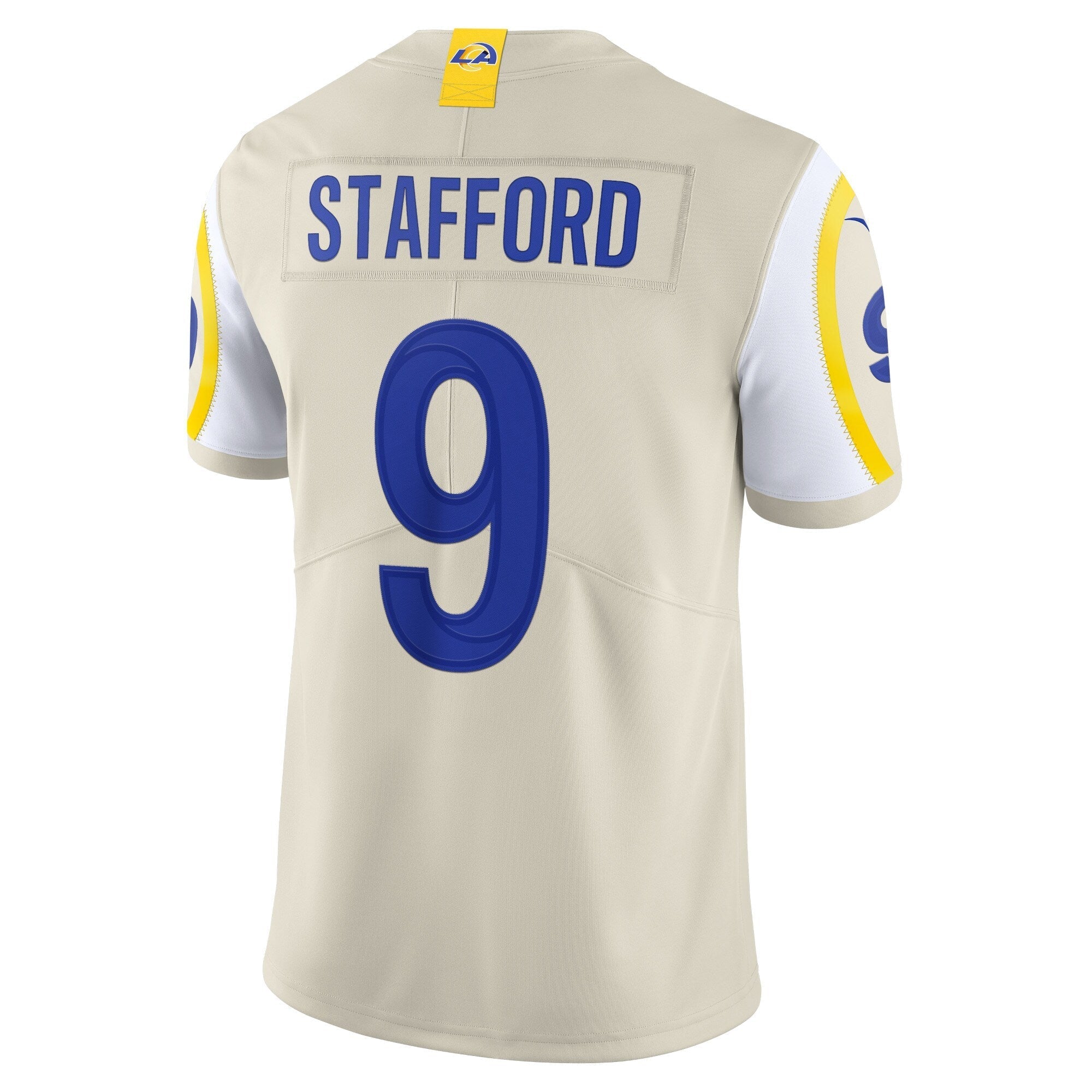 Men's Nike Matthew Stafford Bone Los Angeles Rams Vapor Limited Jersey - vstockx