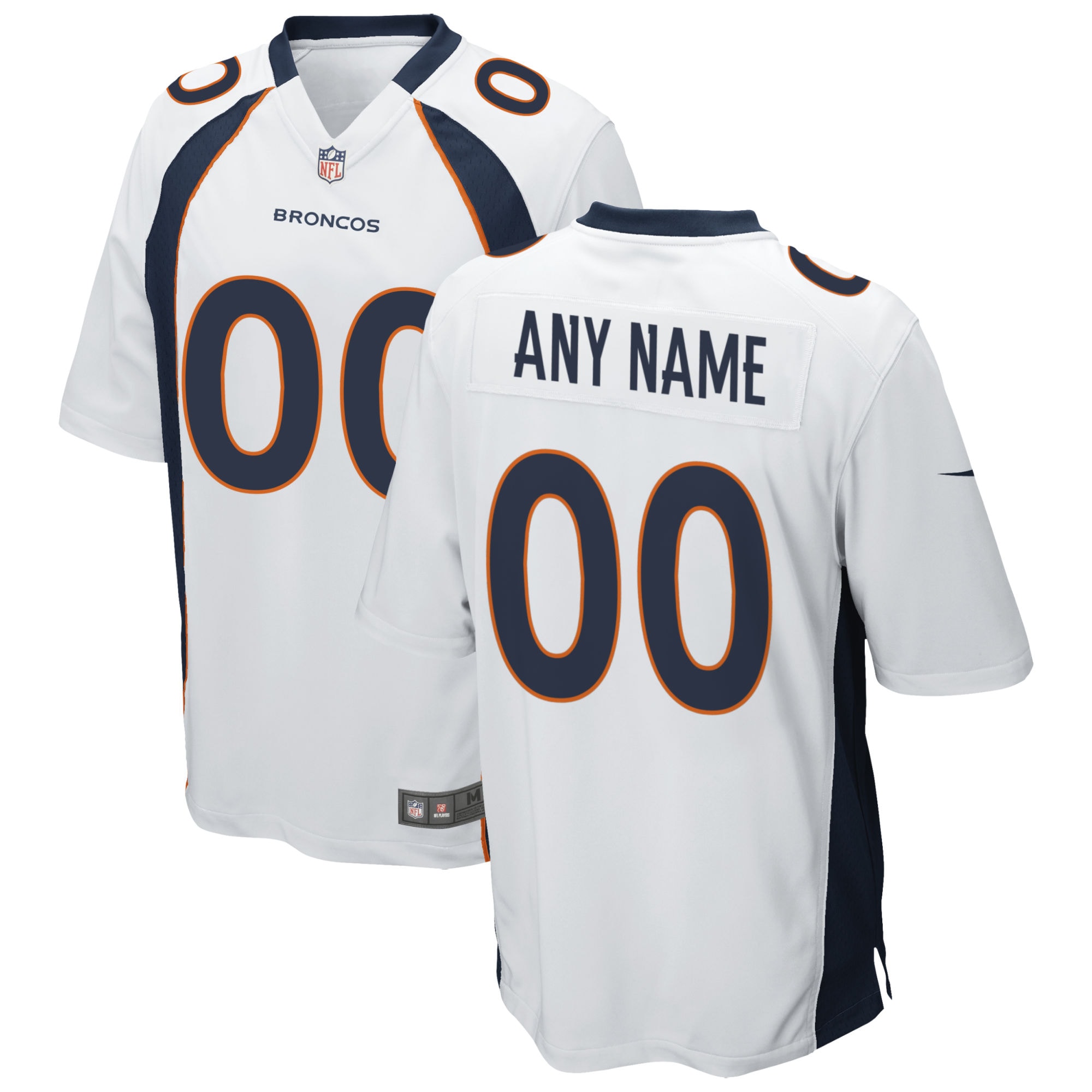 Denver Broncos Nike Custom Game Jersey - White - vstockx