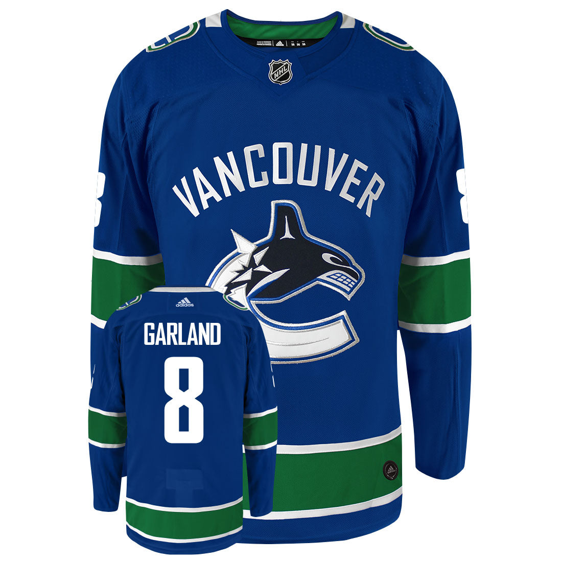 Conor Garland Vancouver Canucks Adidas Primegreen Authentic NHL Hockey Jersey - vstockx
