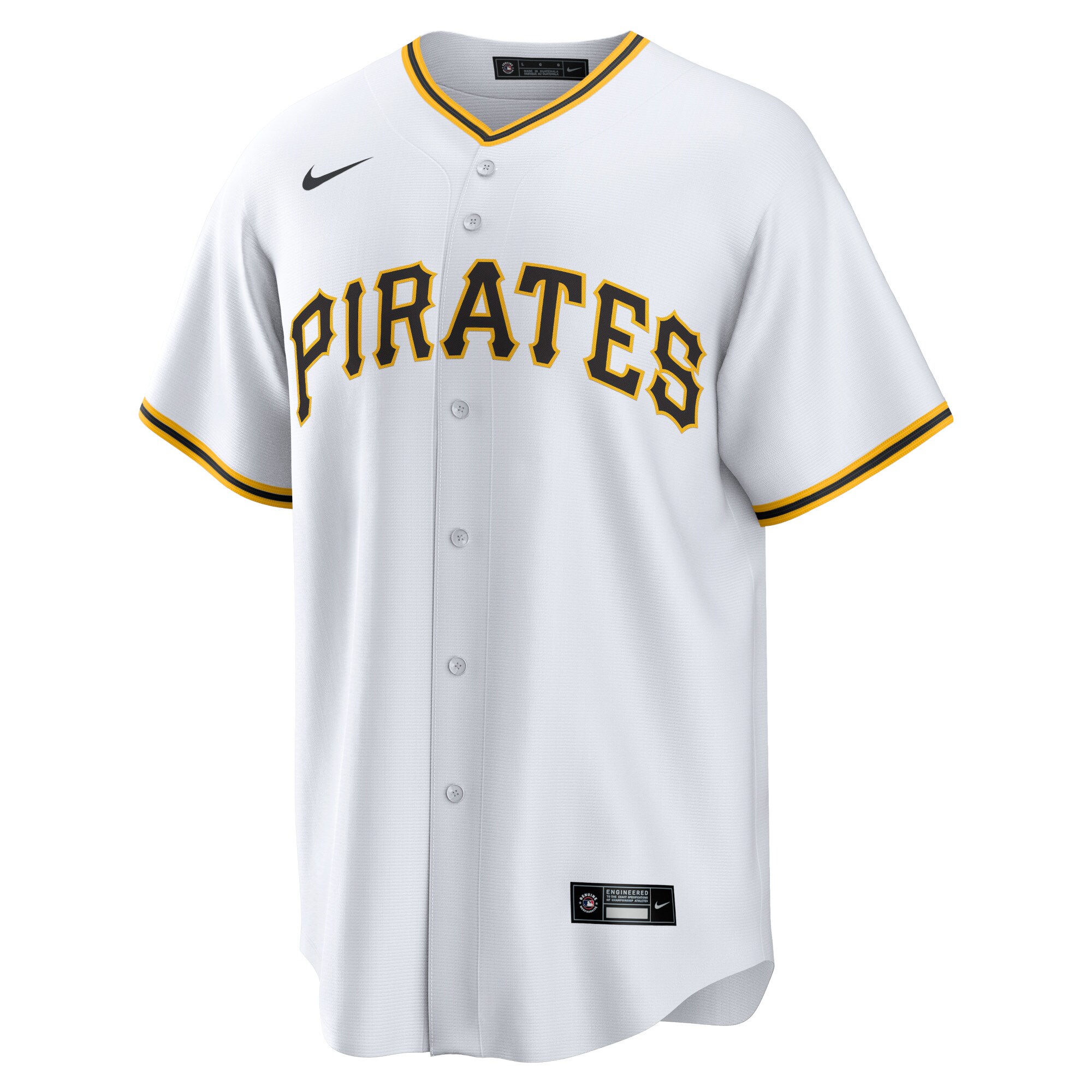 Oneil Cruz Pittsburgh Pirates Nike Home Replica Jersey - White - vstockx