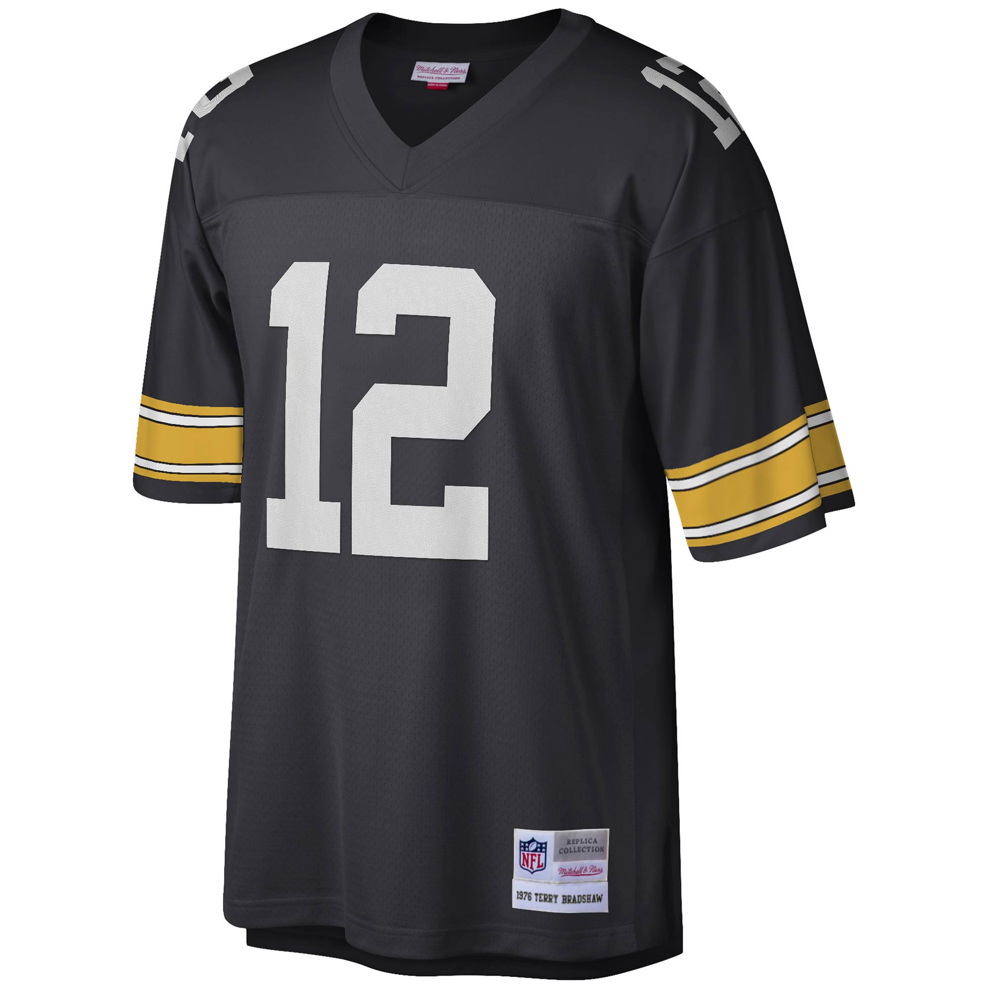 Terry Bradshaw Pittsburgh Steelers Mitchell & Ness Legacy Replica Jersey - Black - vstockx