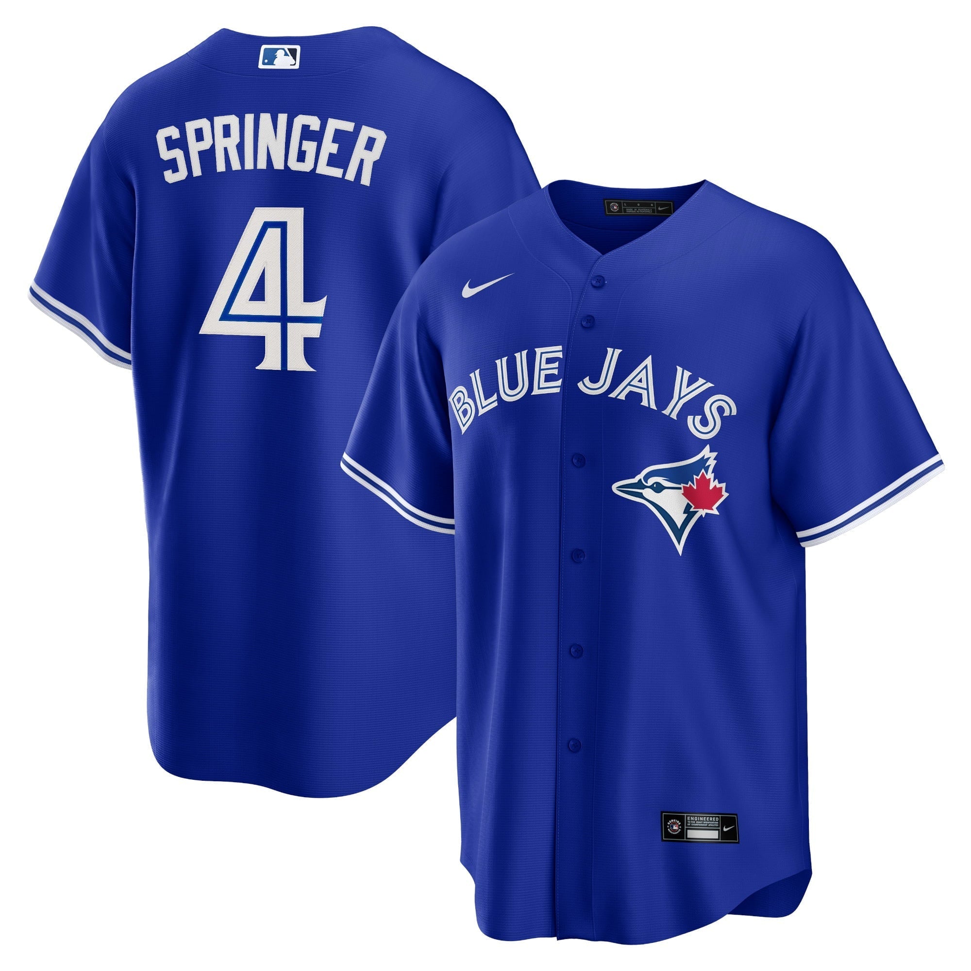 Men's Nike George Springer Royal Toronto Blue Jays Alternate Replica Player Jersey - vstockx
