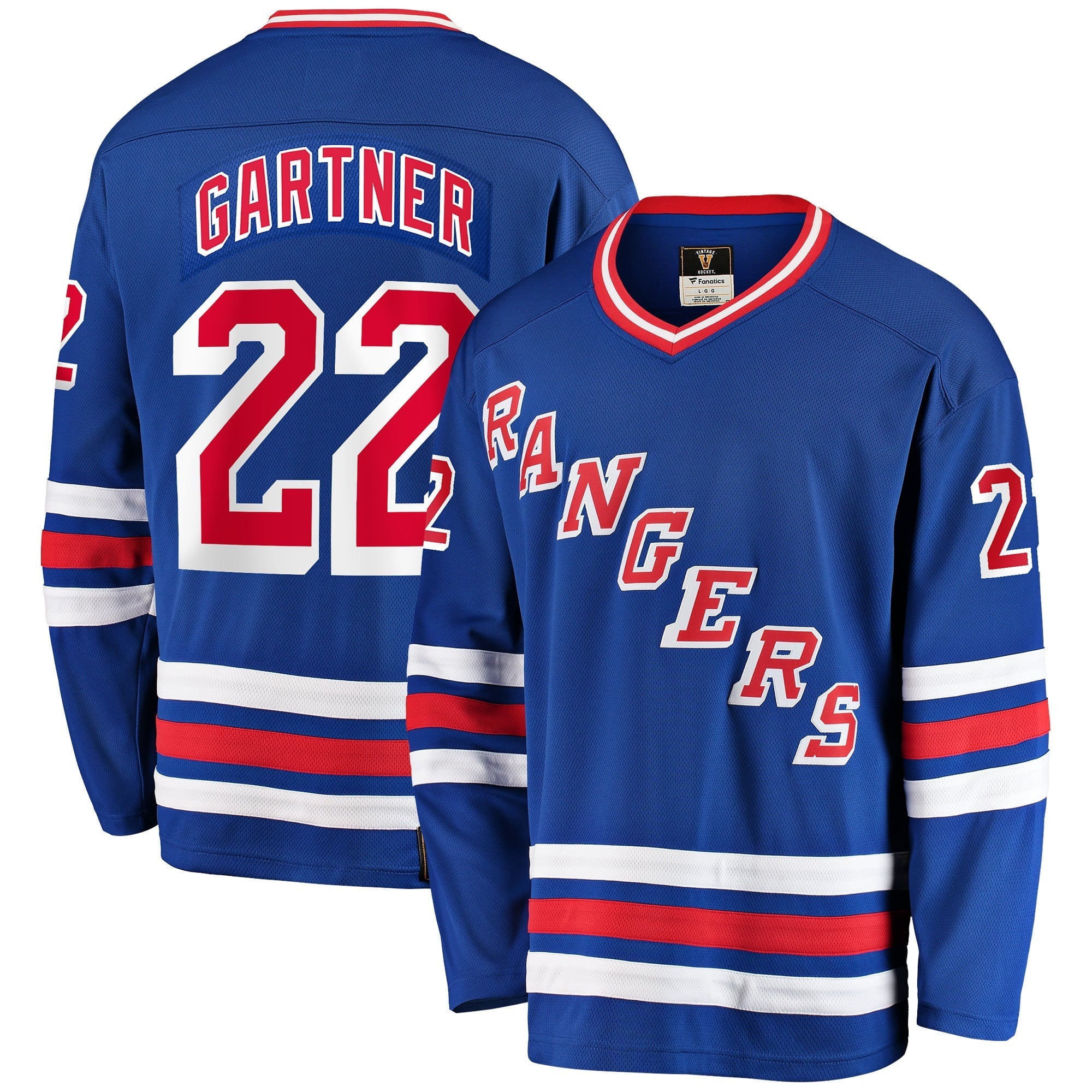 Men's Fanatics Branded Mike Gartner Blue New York Rangers Premier Breakaway Retired Player Jersey - vstockx