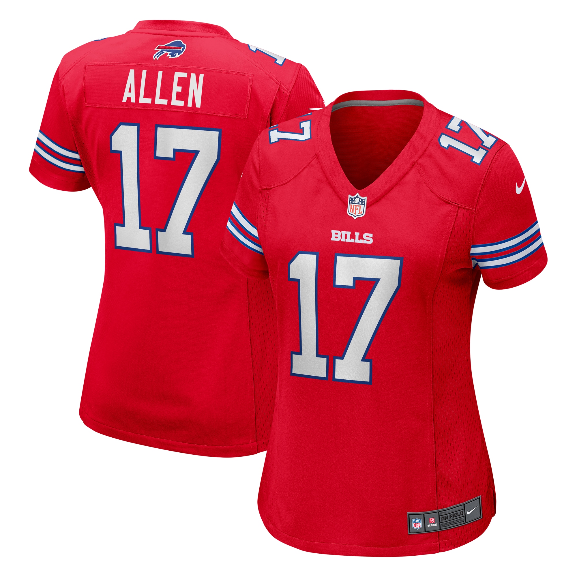 Josh Allen Buffalo Bills Nike Women's Player Jersey - Red - vstockx