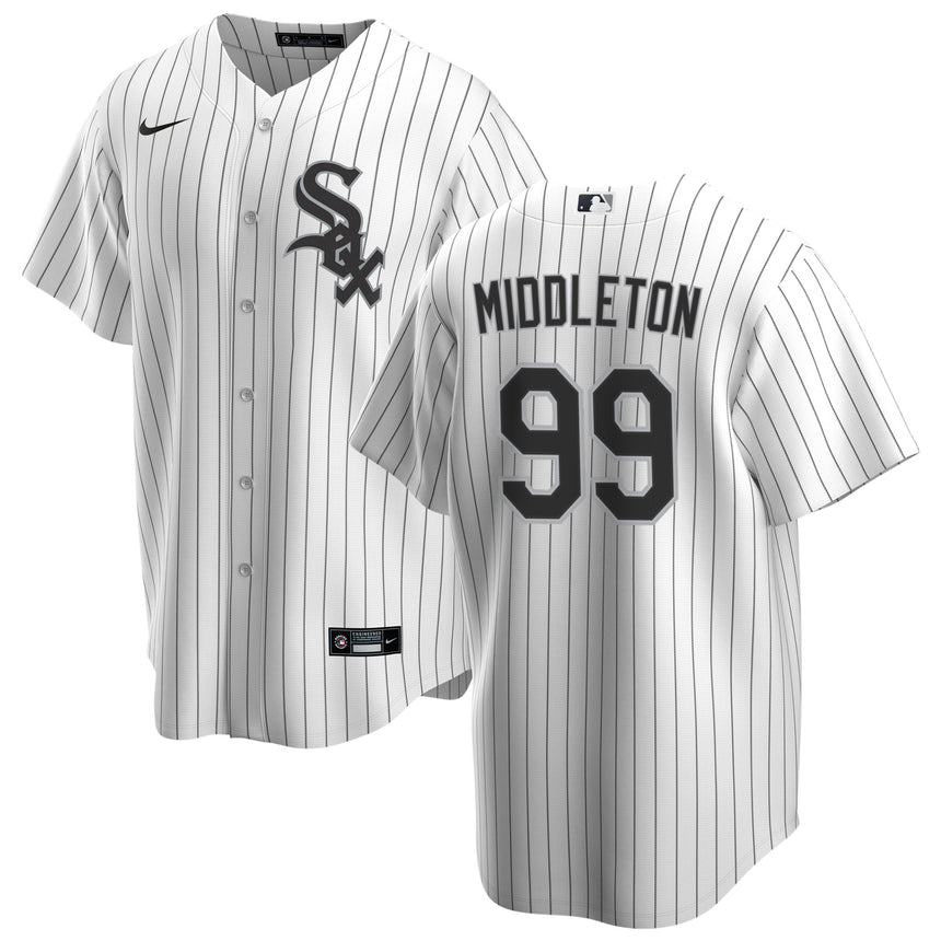 Products Men's Kenyan Middleton Chicago White Sox White Home Premium Stitch Replica Jersey - vstockx