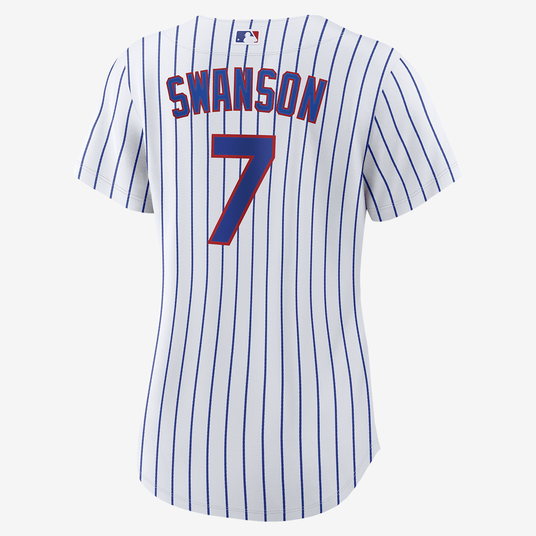 MLB Chicago Cubs (Dansby Swanson) Women's Replica Baseball Jersey - White/Royal Blue - vstockx