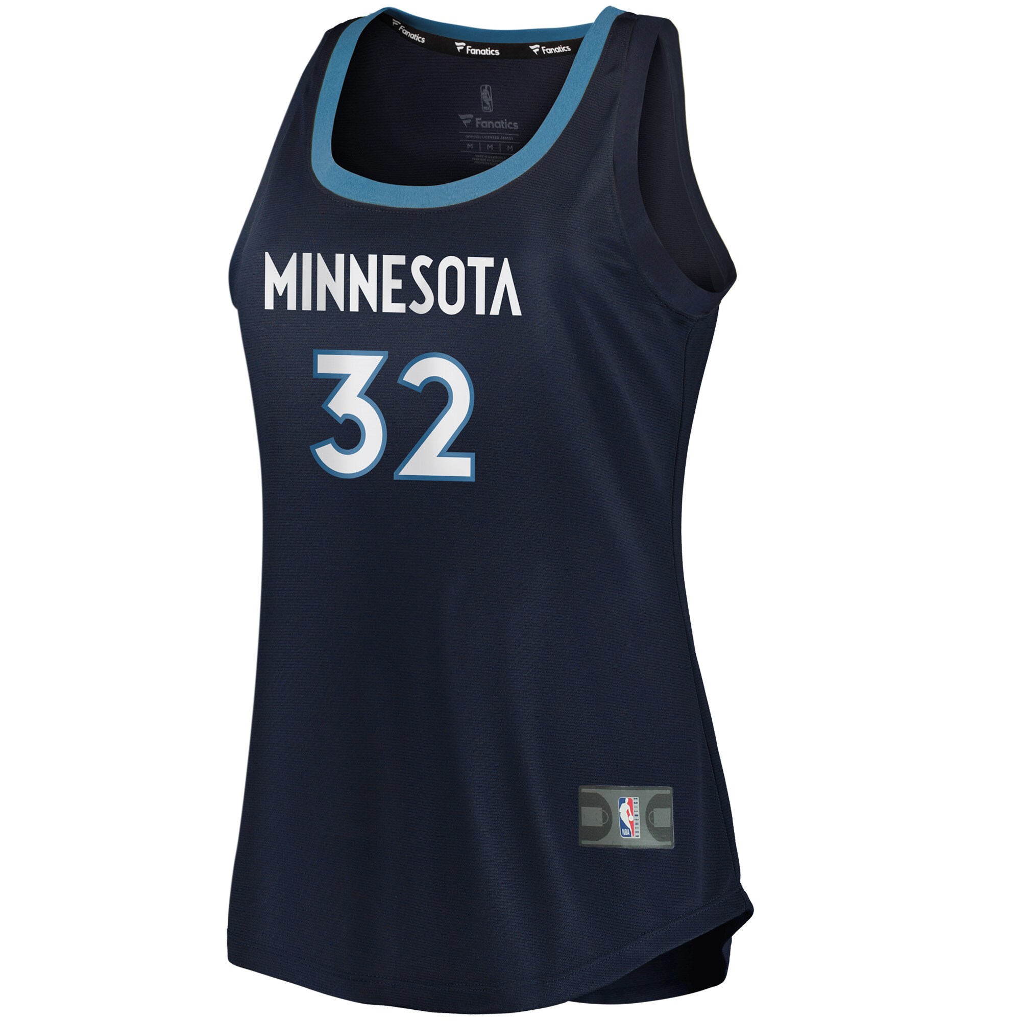Karl-Anthony Towns Minnesota Timberwolves Fanatics Branded Women's Fast Break Tank Jersey - Icon Edition - Navy - vstockx