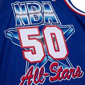 Men's David Robinson Western Conference All-Star San Antonio Spurs Mitchell & Ness Hardwood Classics Blue 1992 Swingman Jersey - vstockx