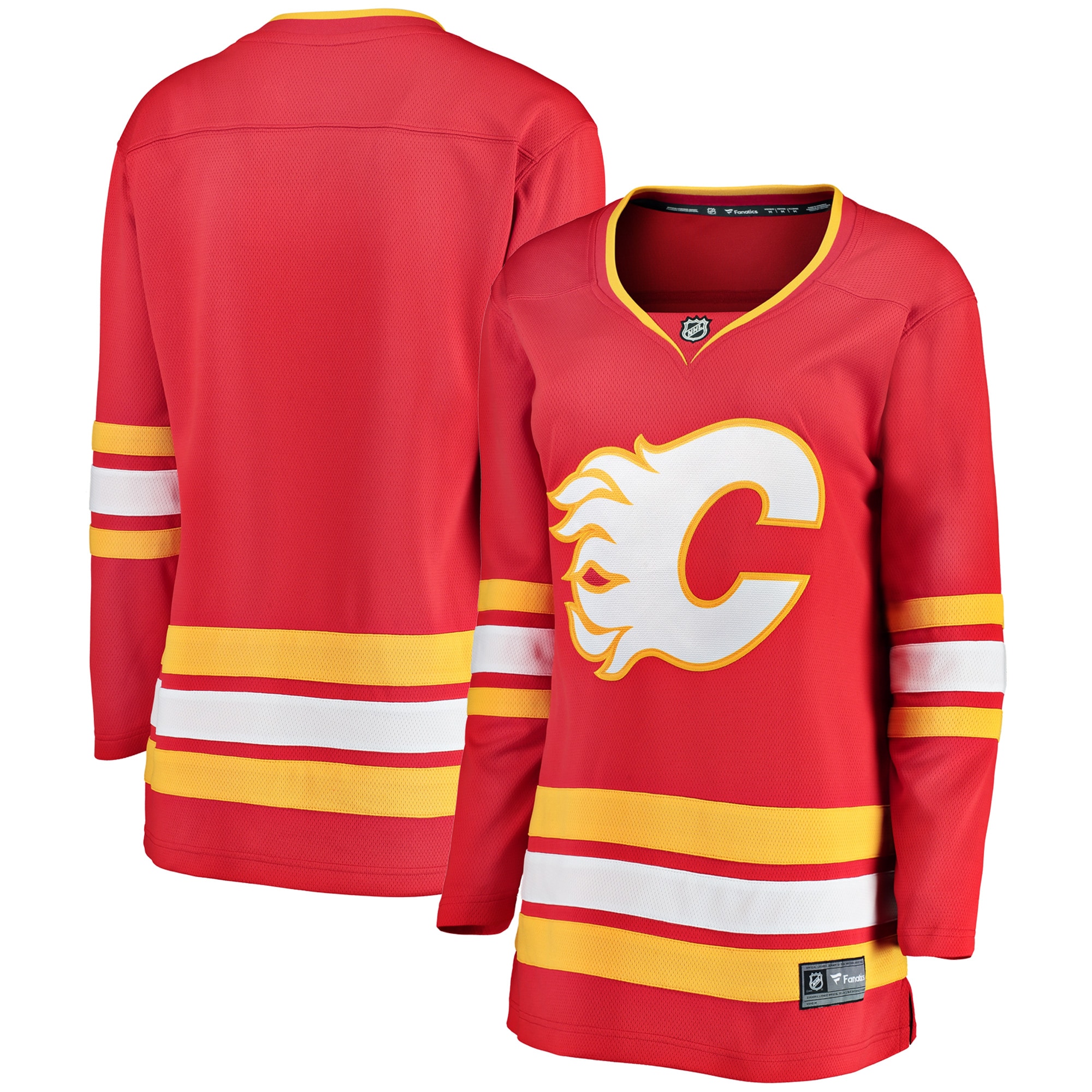 Calgary Flames Fanatics Branded Women's Home Breakaway Jersey - Red - vstockx