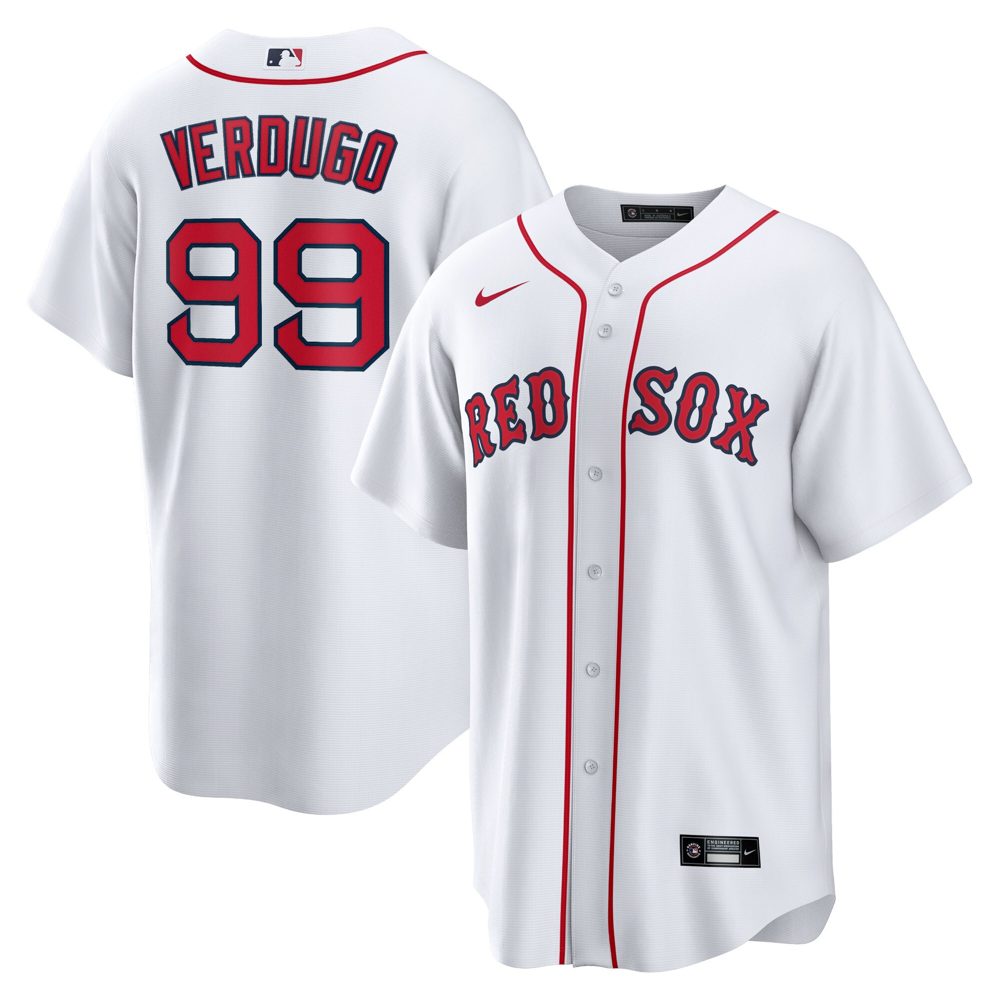 Alex Verdugo Boston Red Sox Nike Replica Player Jersey - White - vstockx
