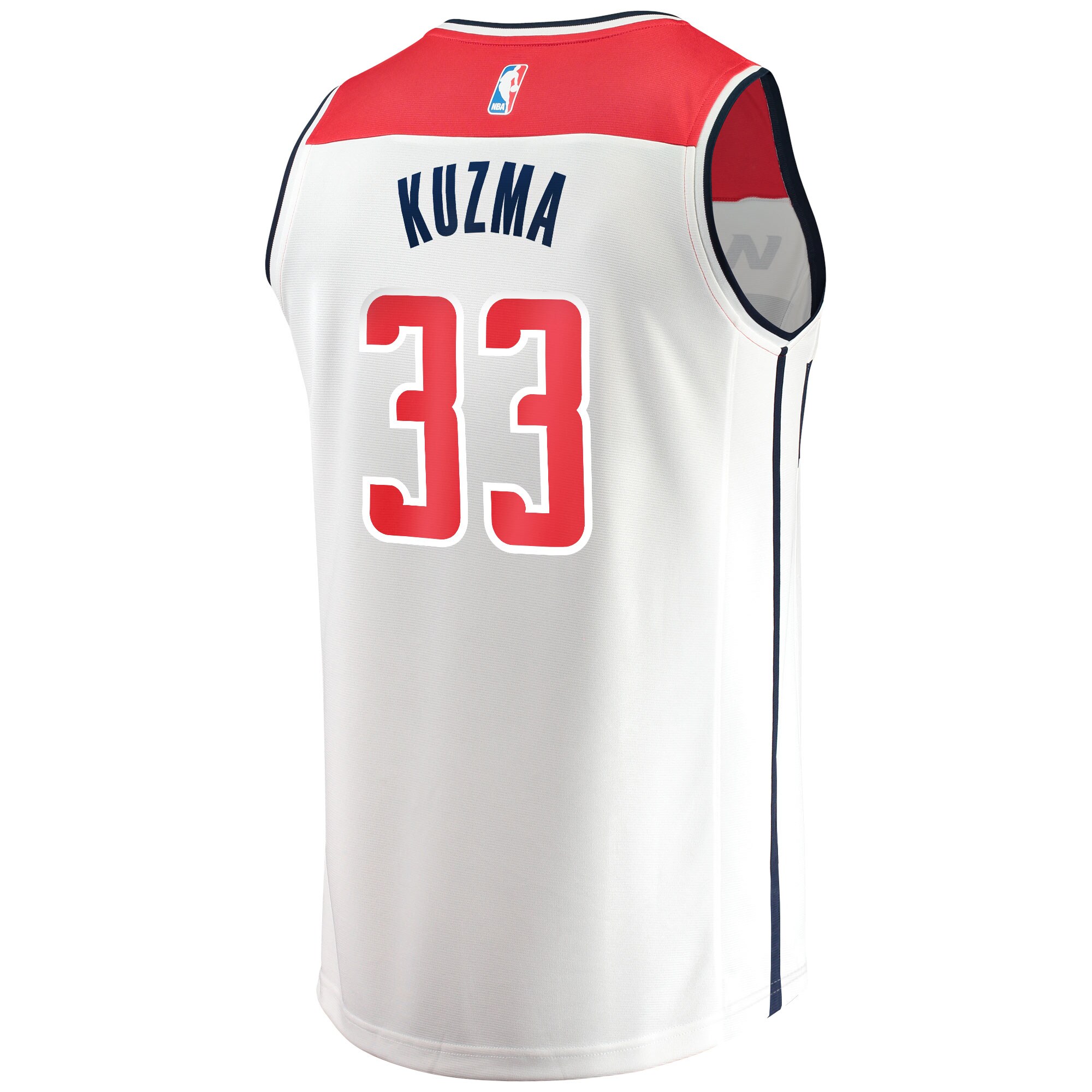 Kyle Kuzma Washington Wizards Fanatics Branded Fast Break Replica Jersey - Association Edition - White - vstockx