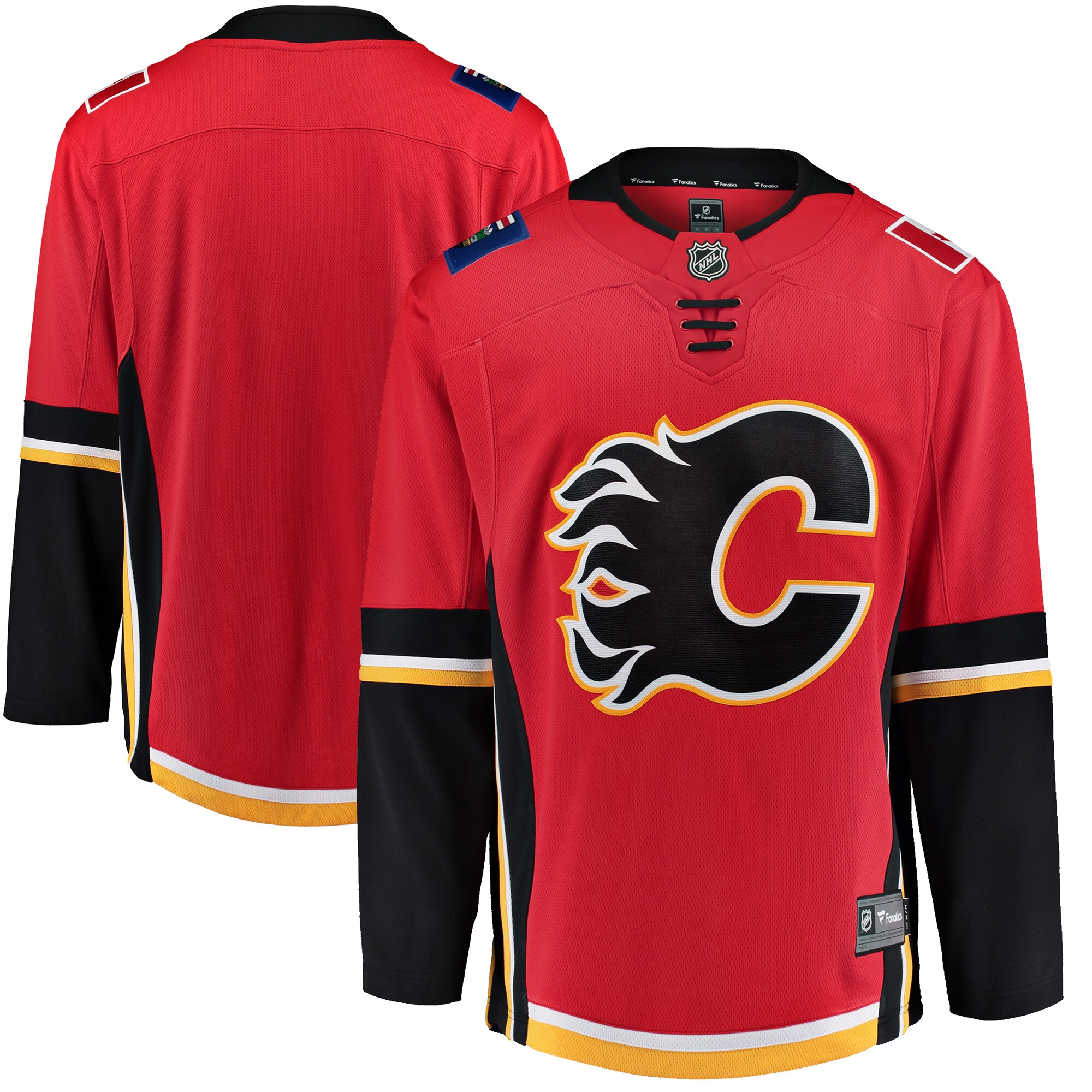 Calgary Flames Fanatics Branded Youth Premier Breakaway Alternate Jersey - Red/Black - vstockx