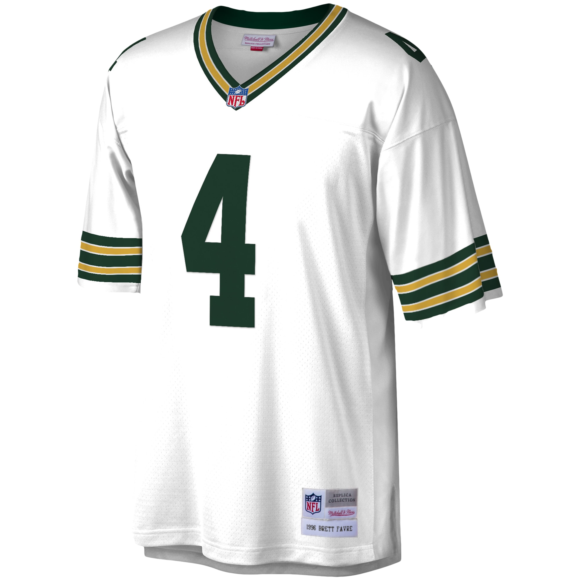 Brett Favre Green Bay Packers Mitchell & Ness Legacy Replica Jersey - White - vstockx