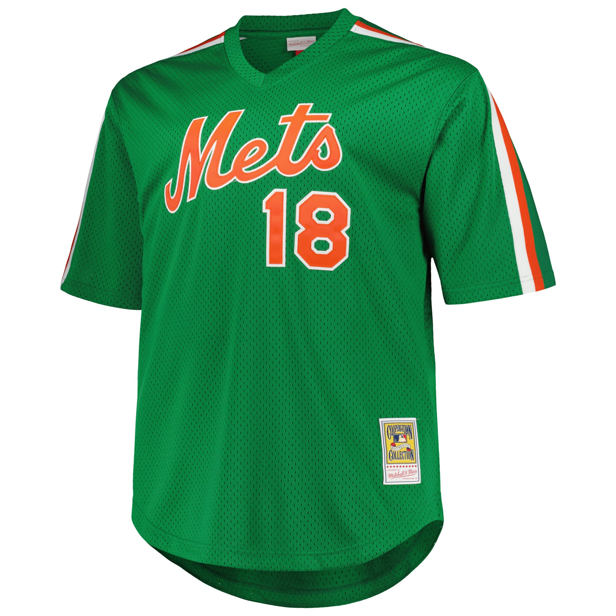Darryl Strawberry New York Mets Mitchell & Ness 1988 Cooperstown Collection Mesh Pullover Jersey - Green - vstockx