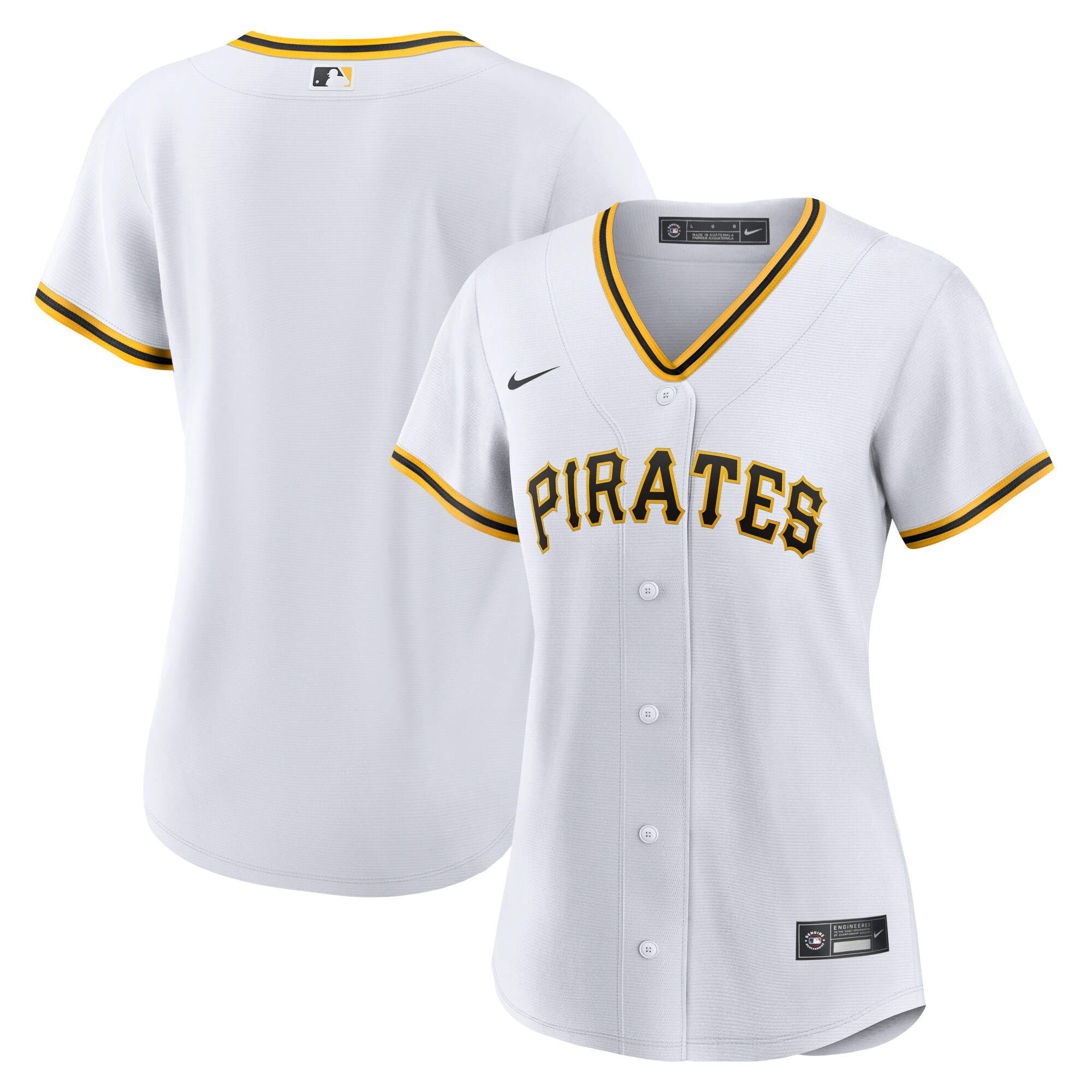 Pittsburgh Pirates Nike Women's Home Blank Replica Jersey - White - vstockx
