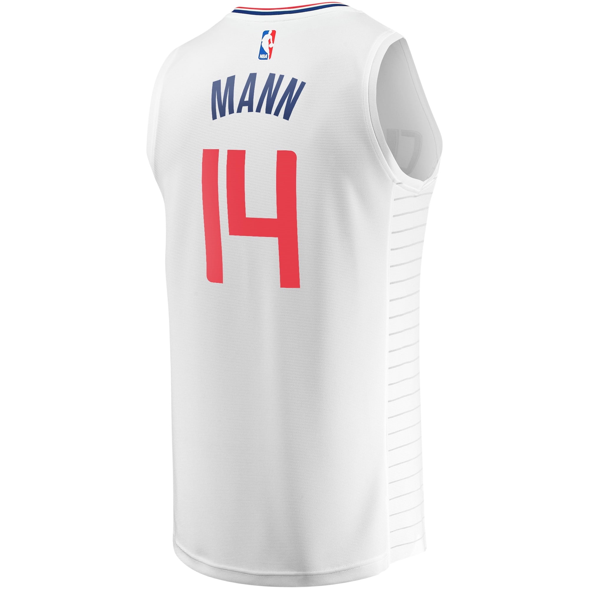 Youth Fanatics Branded Terance Mann White LA Clippers Fast Break Player Jersey - Association Edition - vstockx