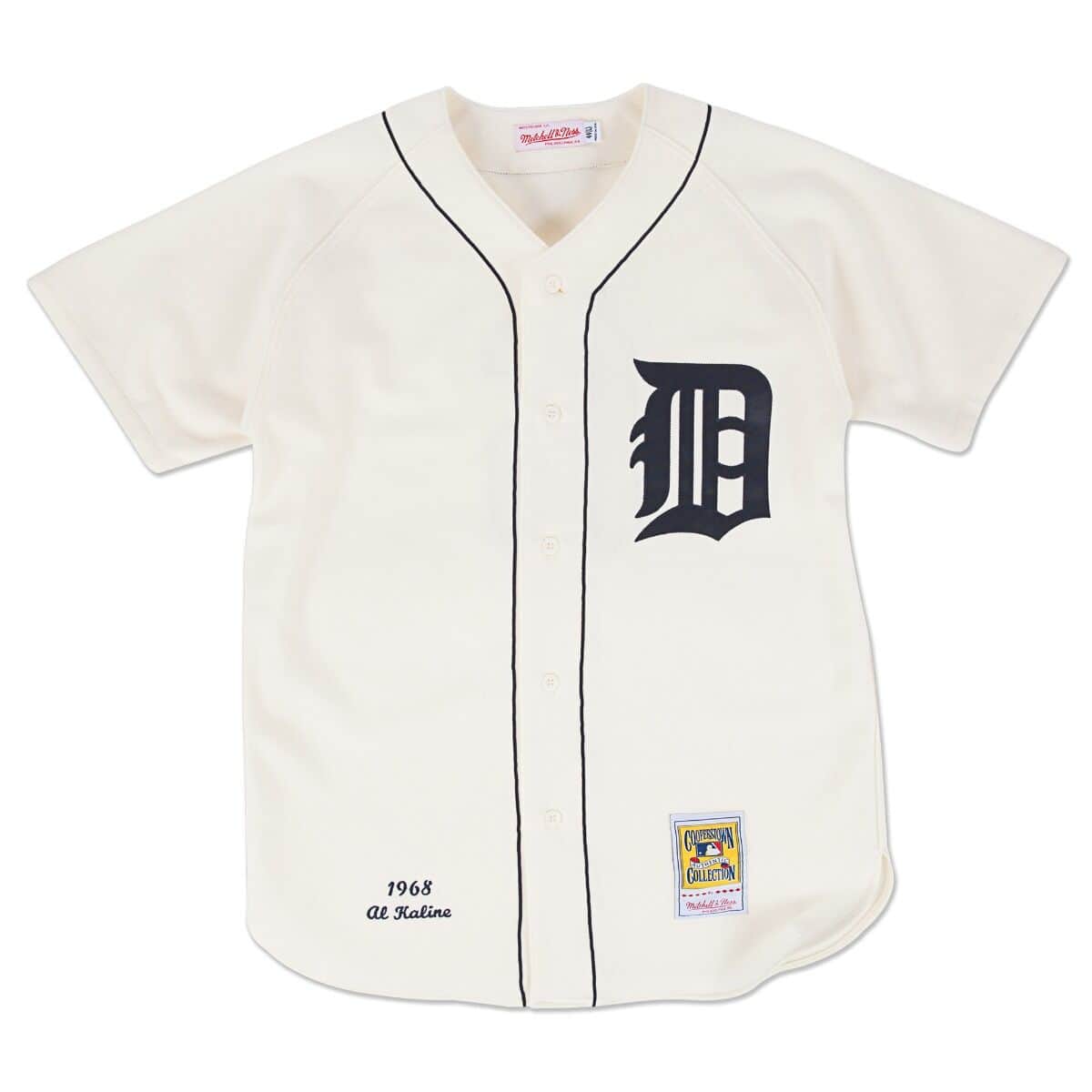 Authentic Jersey Detroit Tigers Home 1968 Al Kaline - vstockx