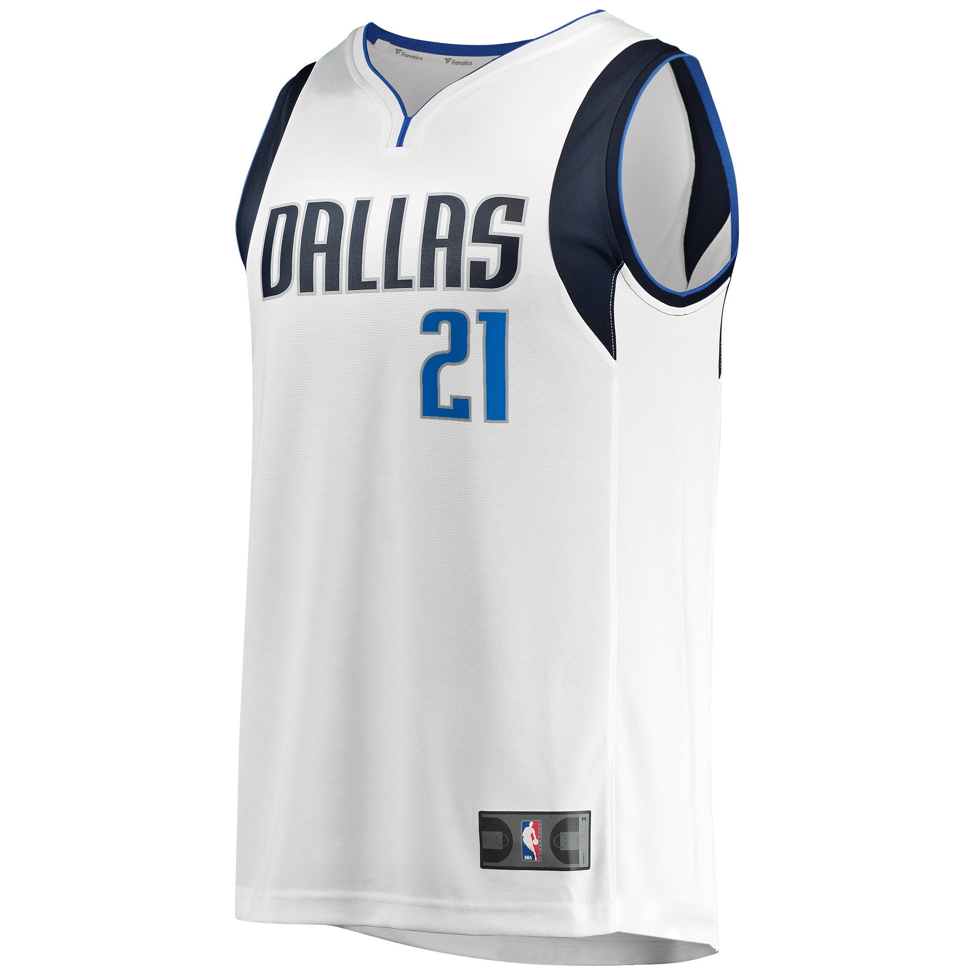 Men's Fanatics Branded Frank Ntilikina White Dallas Mavericks Fast Break Player Jersey - Association Edition - vstockx