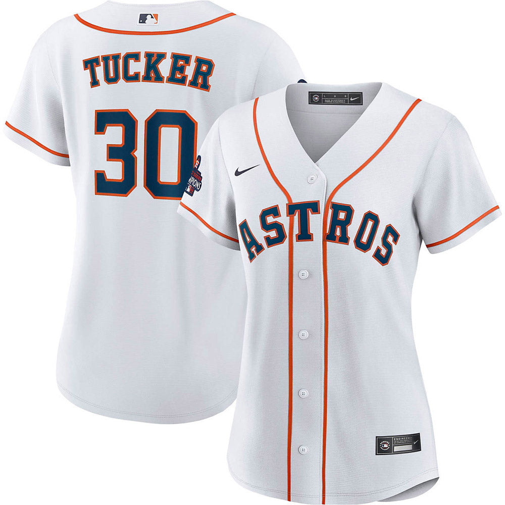 Women's Houston Astros Kyle Tucker World Series Champions Replica Jersey - White - vstockx