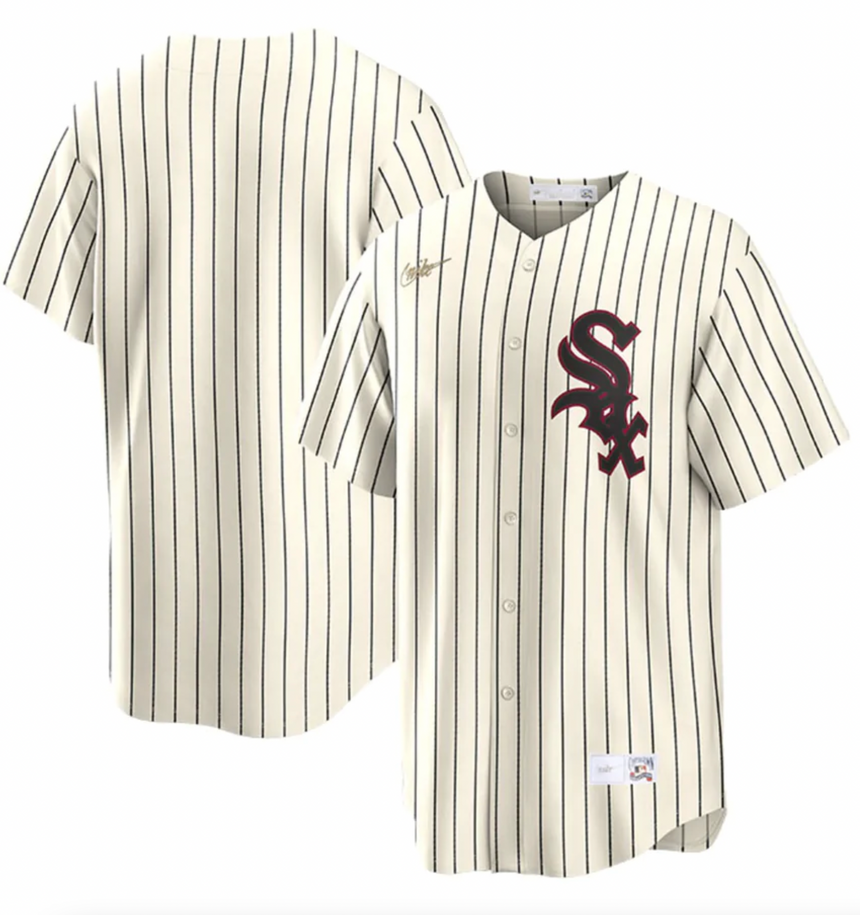 Men's Chicago White Sox Black Alternate Replica Jersey - vstockx
