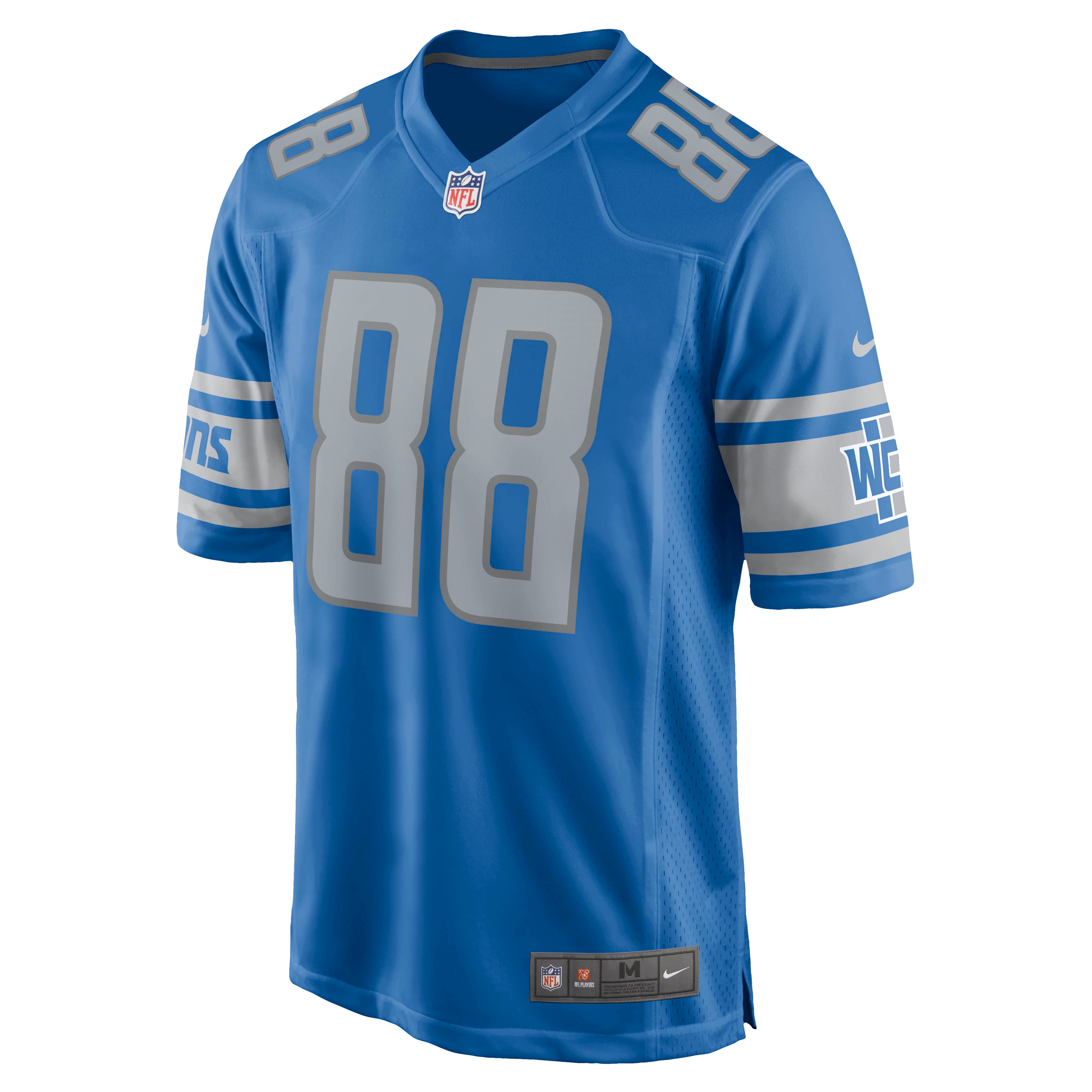 Jim Cain Detroit Lions Nike Retired Player Jersey - Blue - vstockx