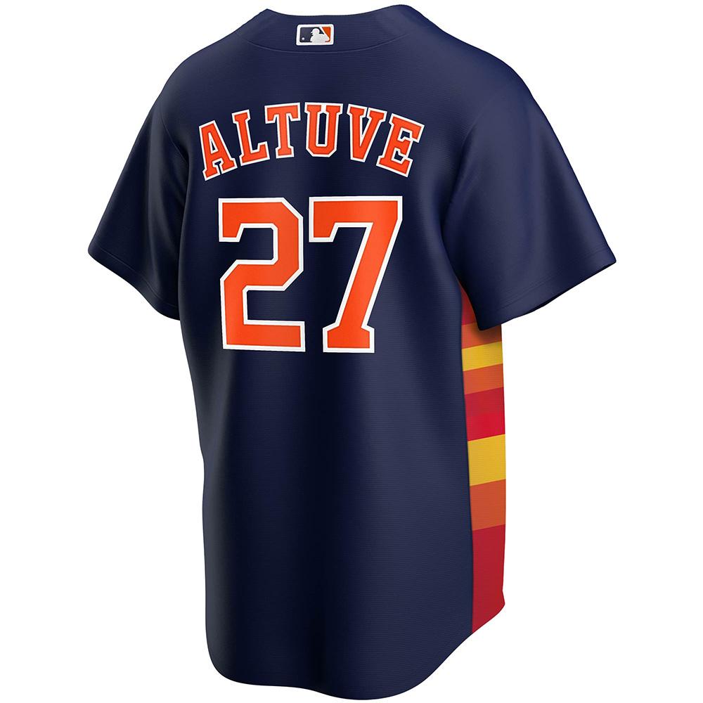 Youth Houston Astros Jose Altuve Cool Base Replica Jersey Navy - vstockx