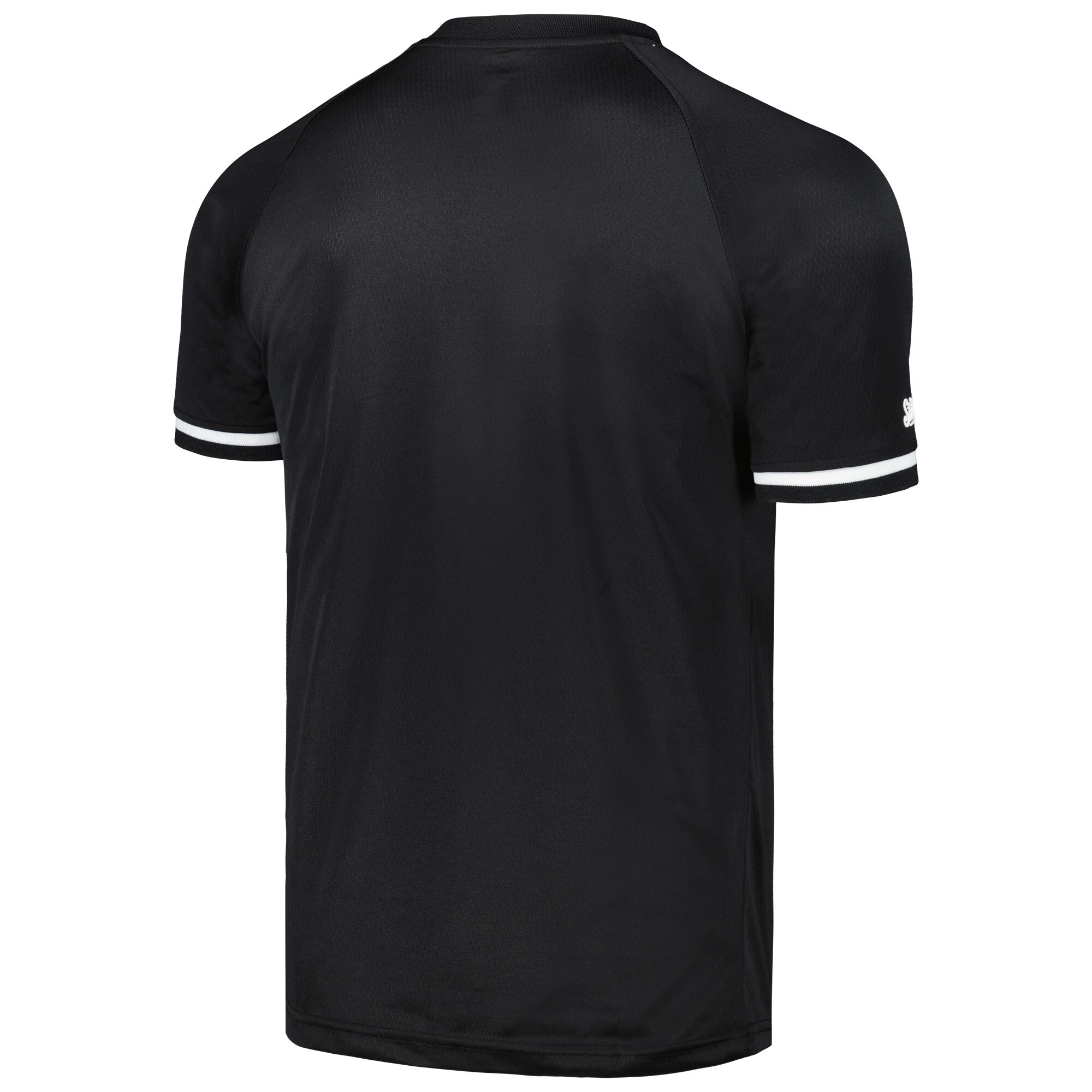 Los Angeles Dodgers Stitches Black Raglan V-Neck Jersey - vstockx