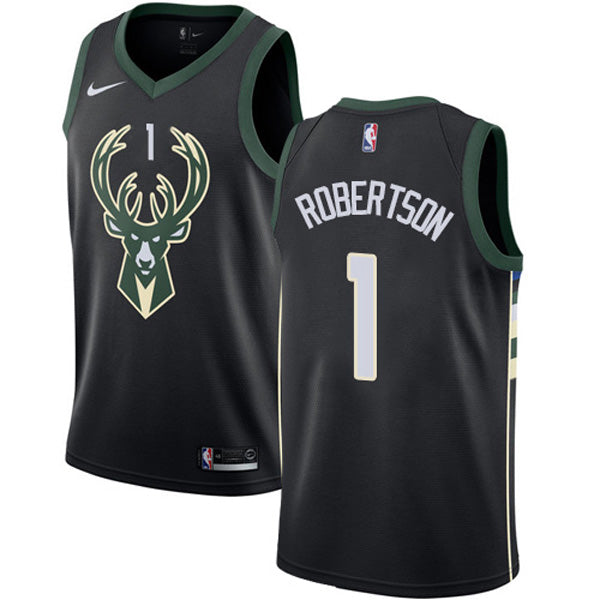 Youth Milwaukee Bucks Oscar Robertson Statement Edition Jersey - Black - vstockx