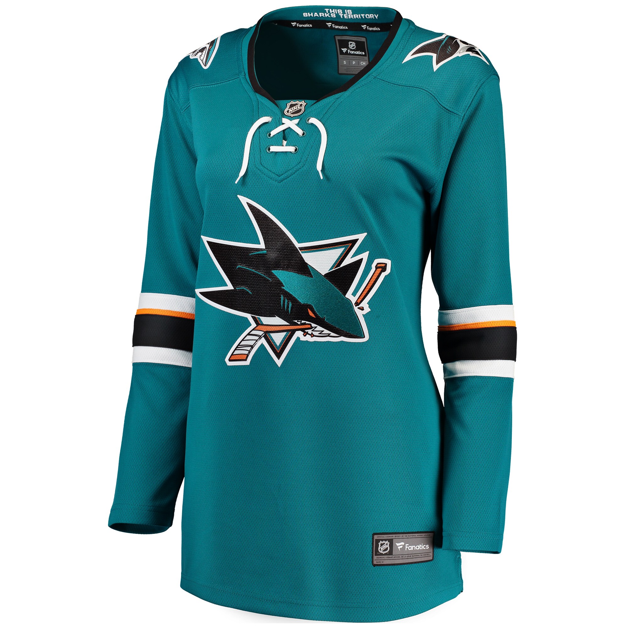 San Jose Sharks Fanatics Branded Women's Breakaway Home Jersey - Teal - vstockx