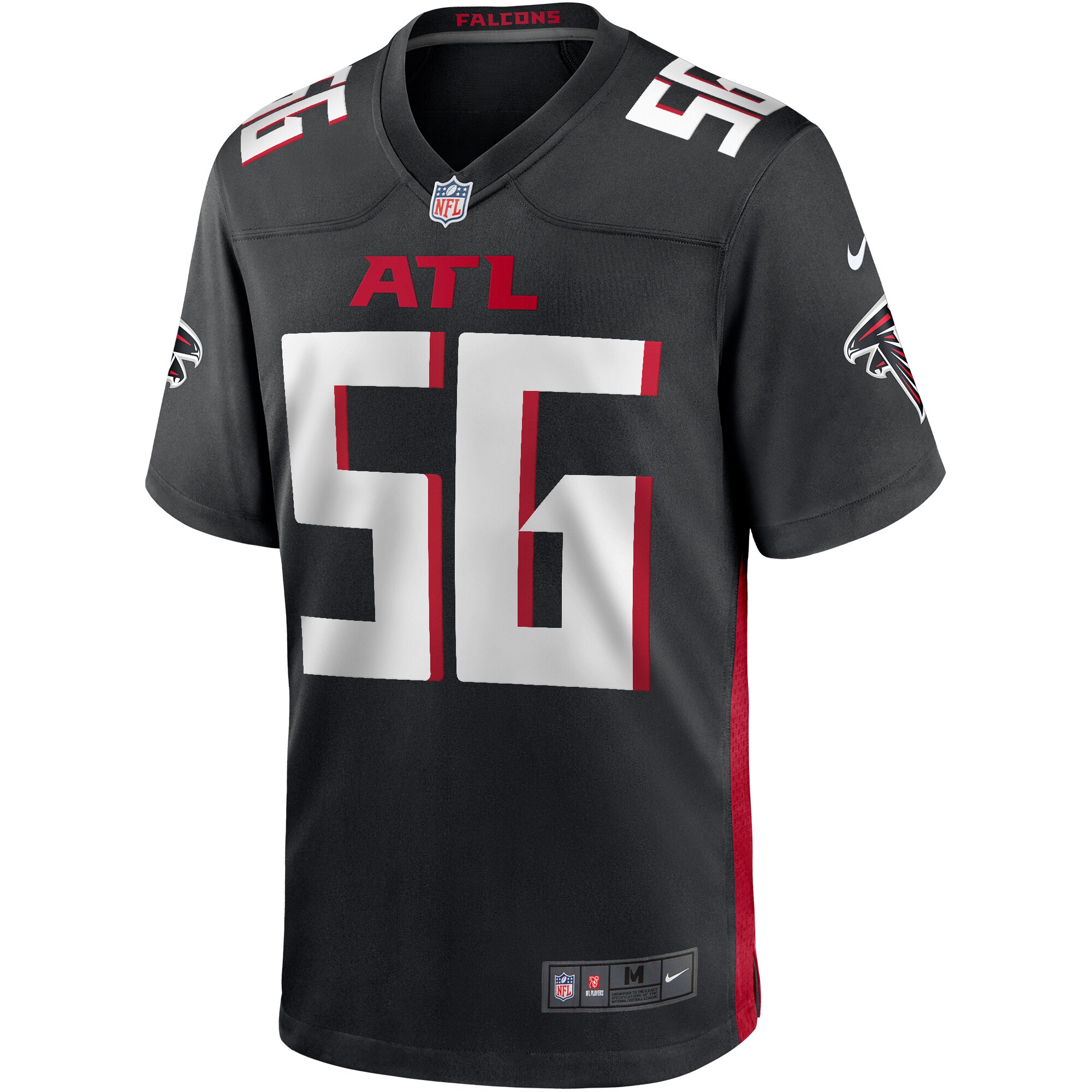 Keith Brooking Atlanta Falcons Nike Game Retired Player Jersey - Black - vstockx