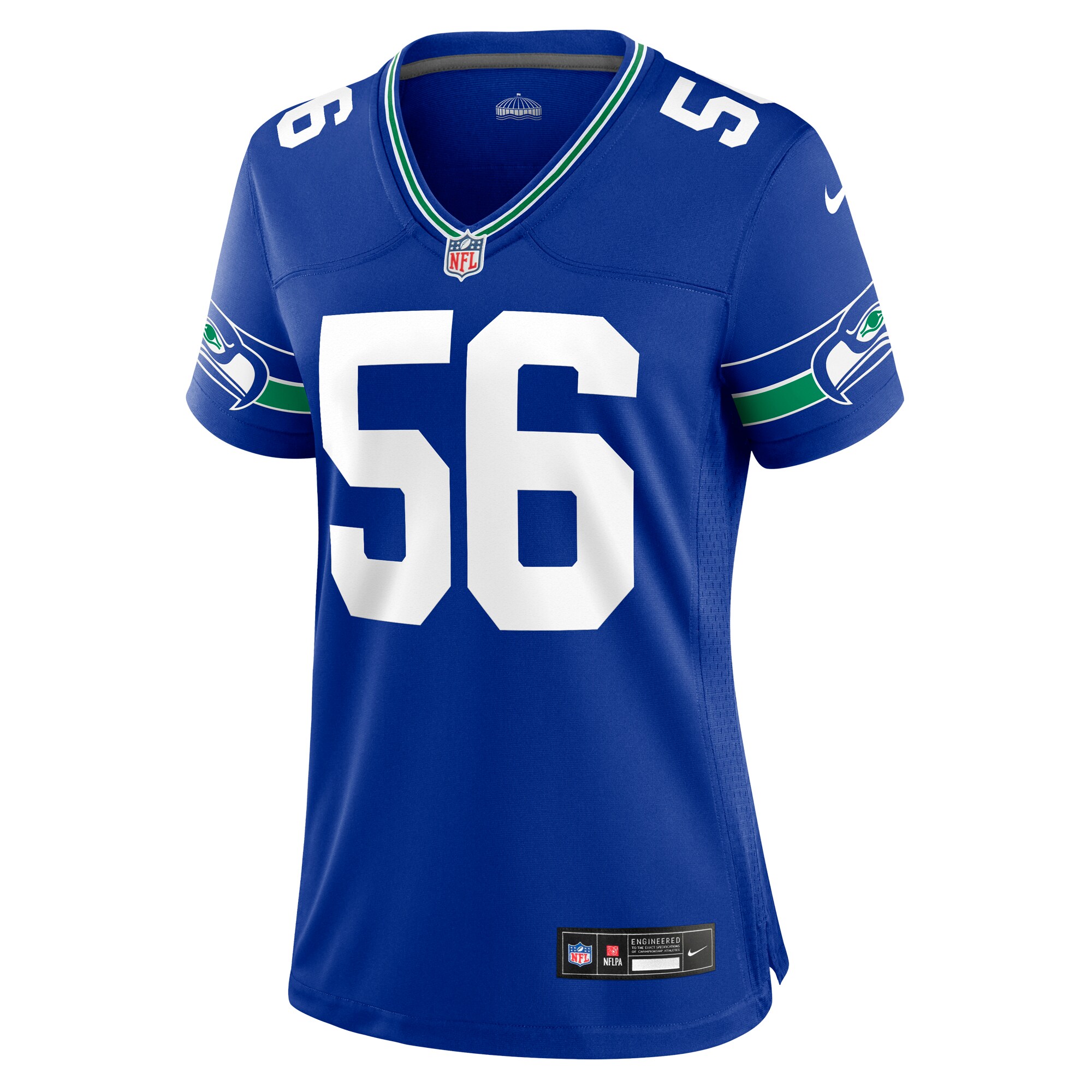 Jordyn Brooks Seattle Seahawks Nike Women's Throwback Player Game Jersey - Royal - vstockx