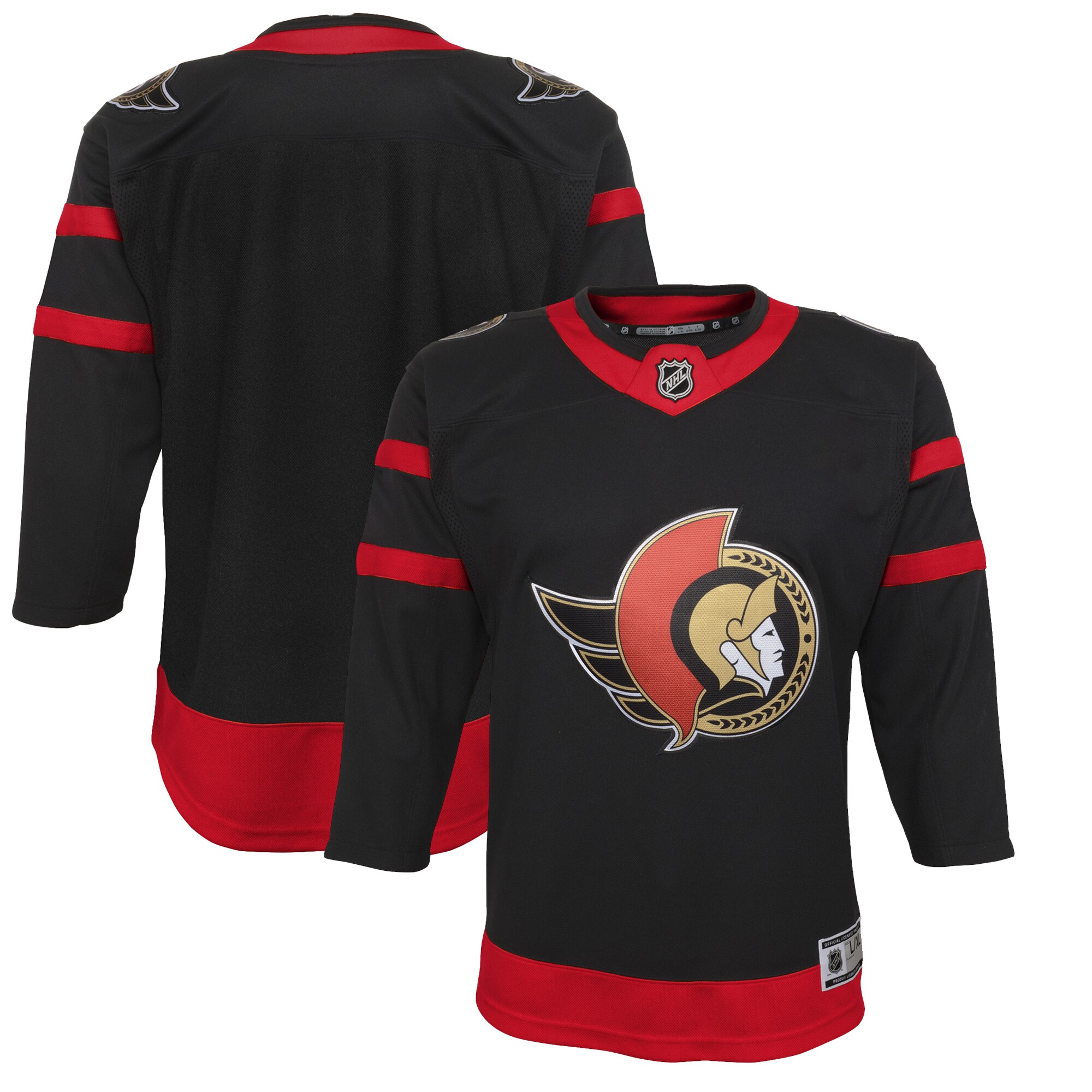 Ottawa Senators Youth Home Premier Jersey - Black - vstockx