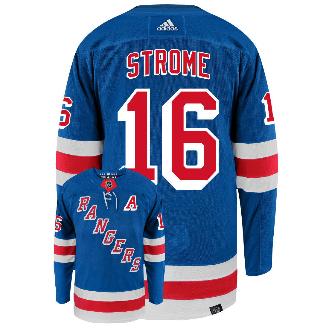Ryan Strome New York Rangers Adidas Primegreen Authentic NHL Hockey Jersey - vstockx